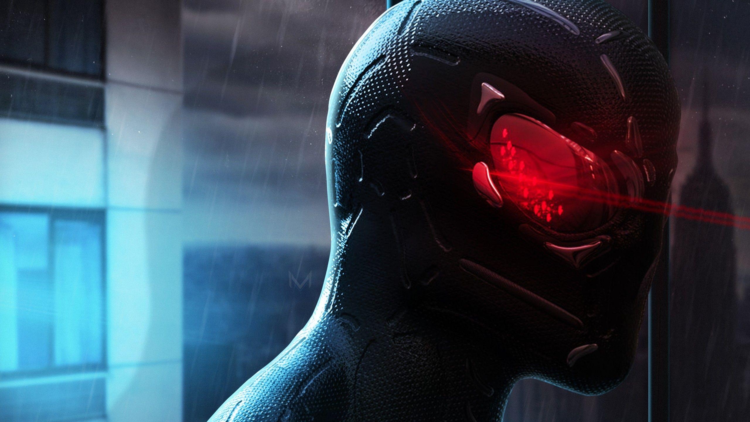 2560x1440 Download 2560x1440 Spider Man, Artwork, Red Eye, Reflection Wallpaper For IMac 27 Inch