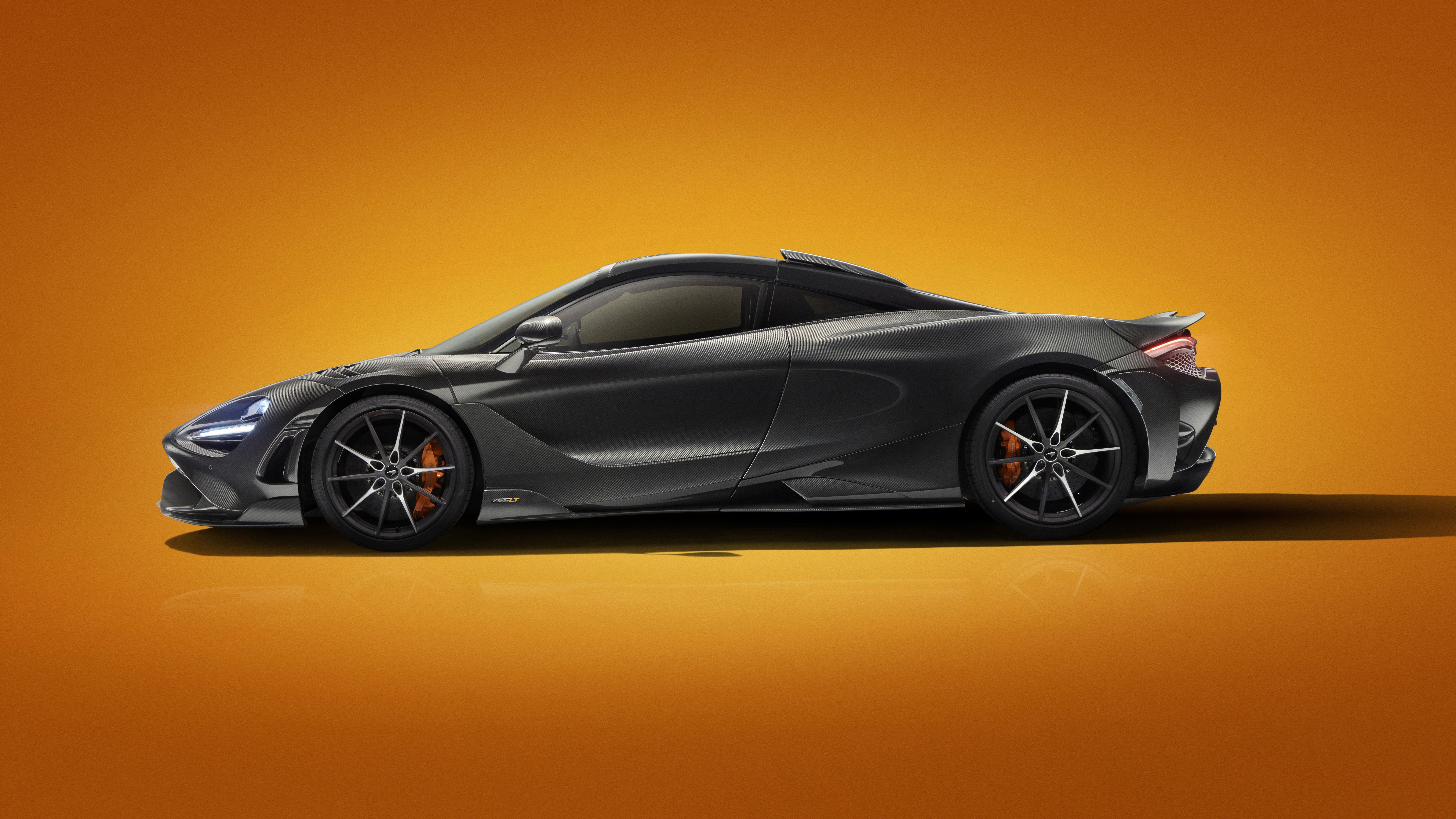 7680x4320 McLaren Black 765LT Visual Carbon Fibre 2020 2 4K 8K HD Cars Wallpaper