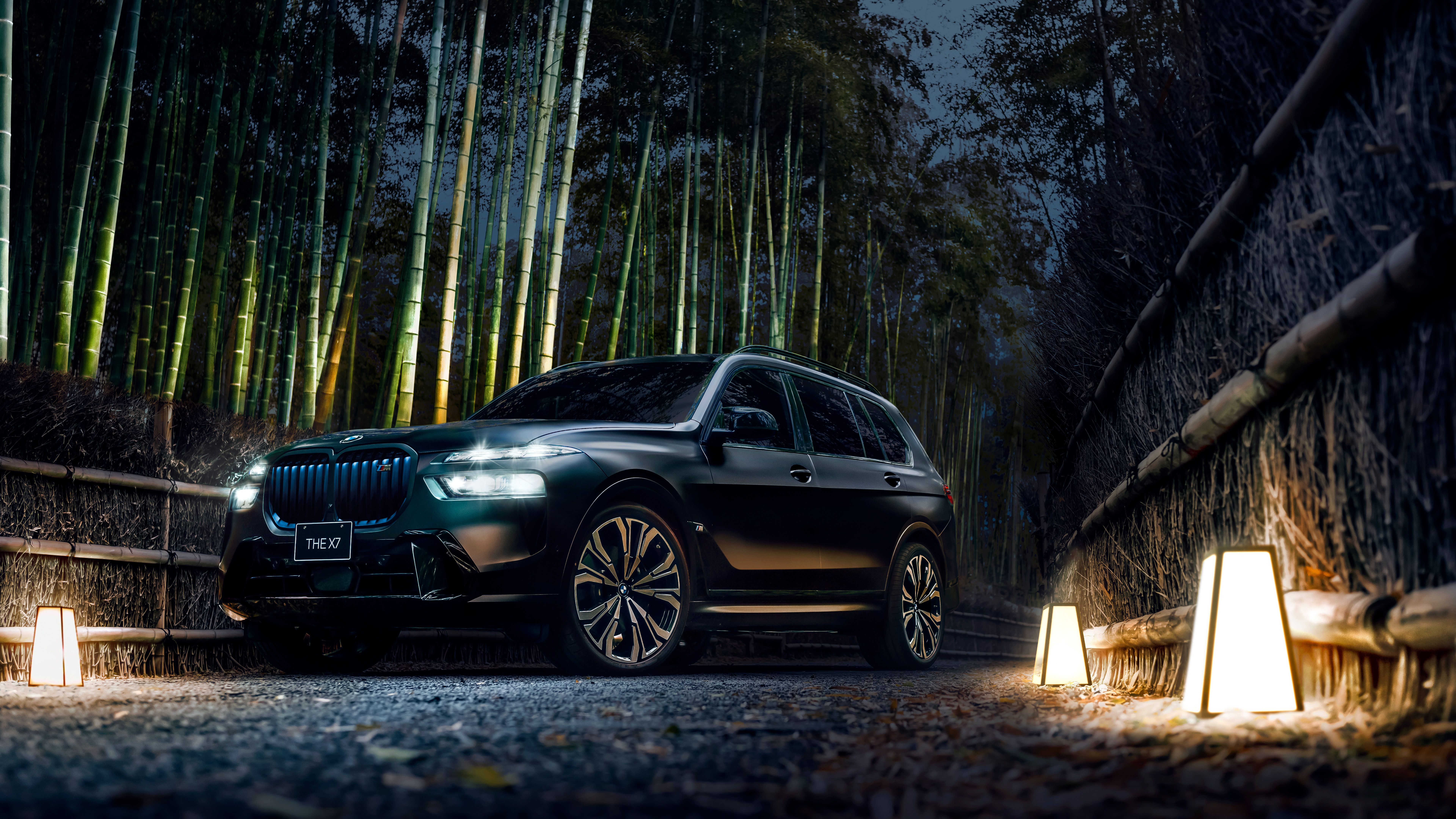 7680x4320 BMW X7 M60i xDrive Black 2025 HD, 4K Car Wallpaper