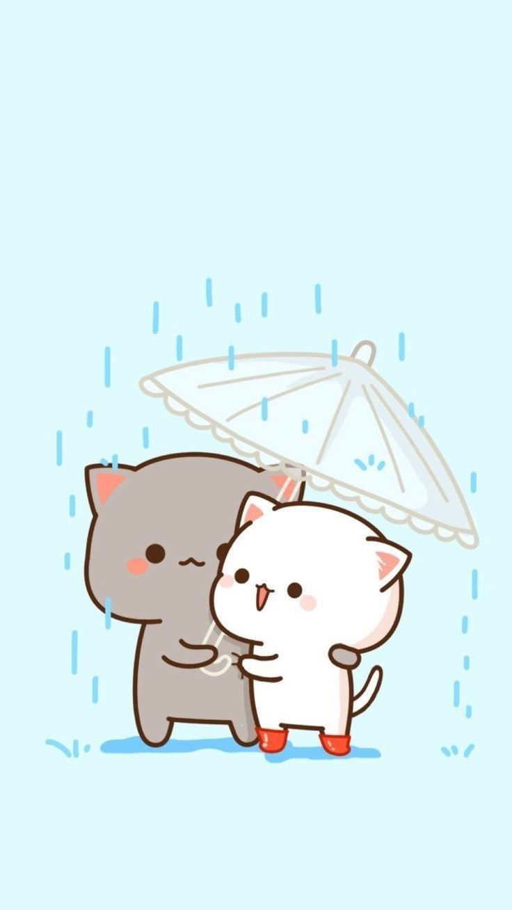 736x1308 Peach and Goma enjoying rain
