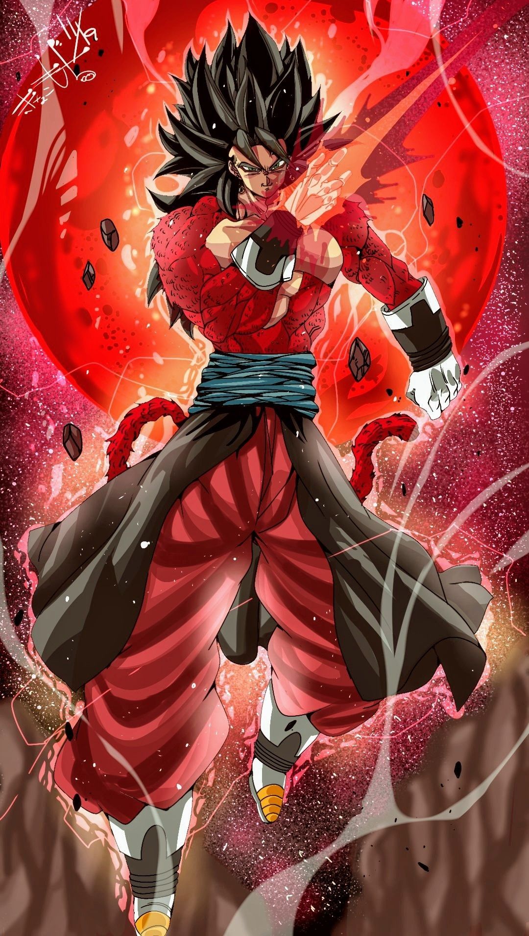 1080x1912 SSJ4 Vegito Wallpaper