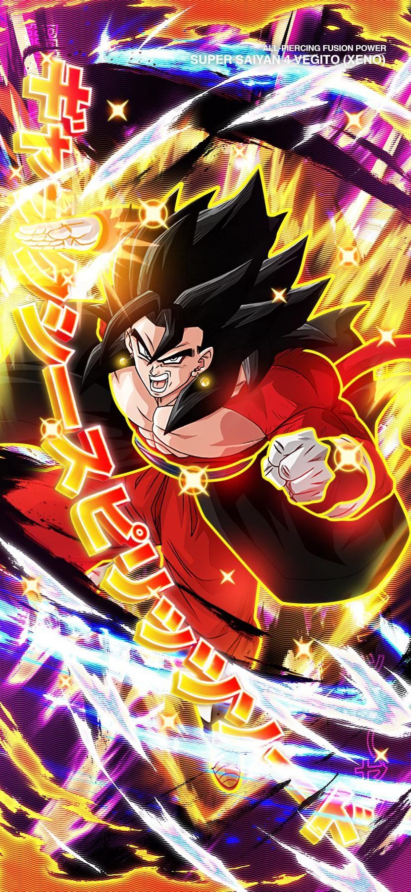 830x1800 Super Saiyan 4 Vegito x Mega Pokemon: October wallpaper for the first half of the month. Download link in the comments!
