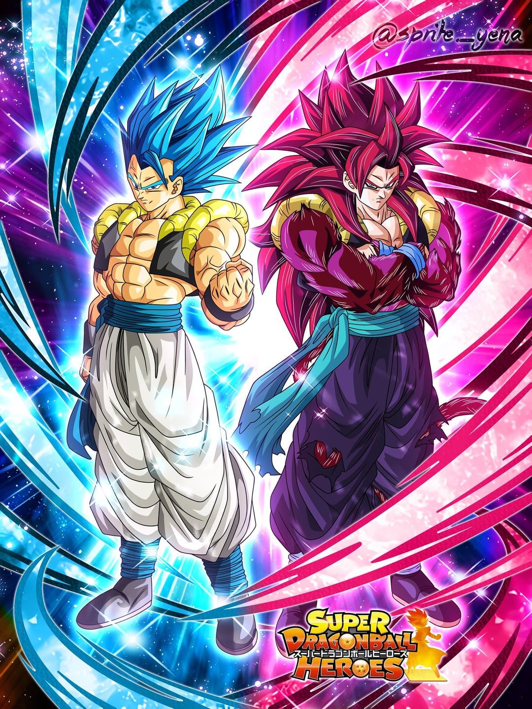 1080x1440 Who's the better contrast to Gogeta Blue: Gogeta or Xeno Vegito 4?