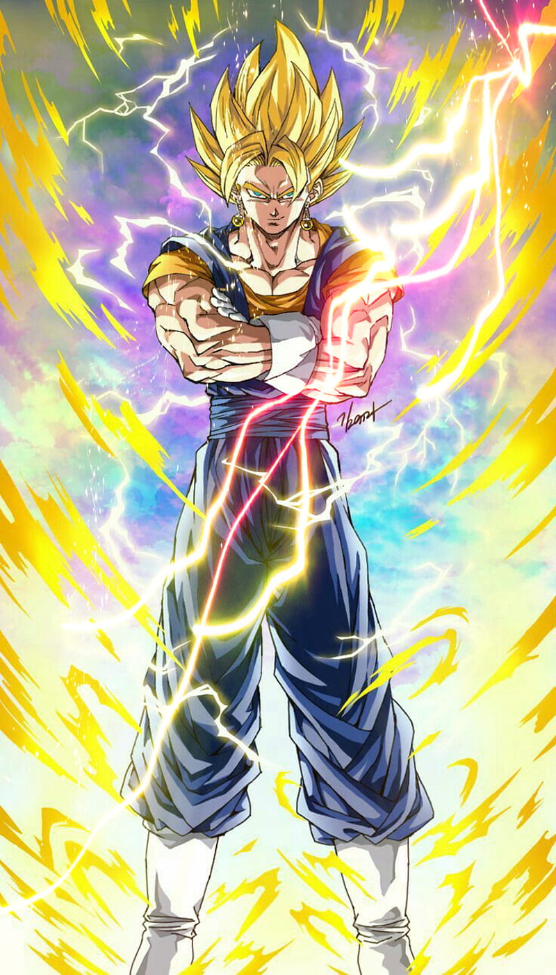 800x1403 Vegito, dragonball, goku, supersaiyan, vegeta, HD phone wallpaper