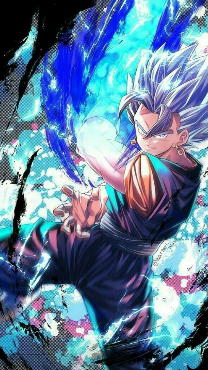 800x1422 Vegito blue, anime, dbs, dragonball, goku, vegeta, HD phone wallpaper
