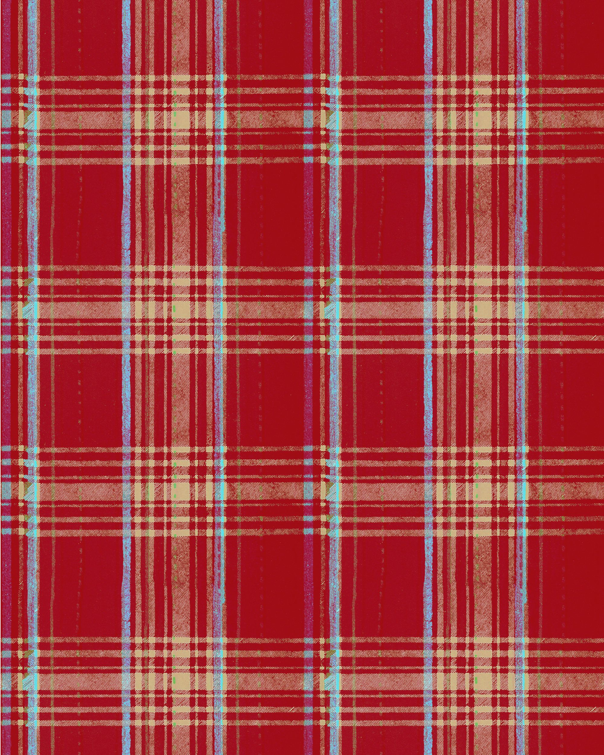 2000x2500 SEAPORT PLAID Red Wallpaper