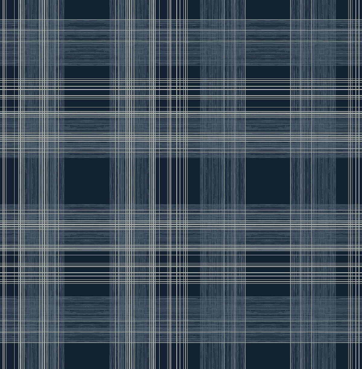 1200x1221 Stacy Garcia Home Peel & Stick Rad Plaid Denim Blue Wallpaper