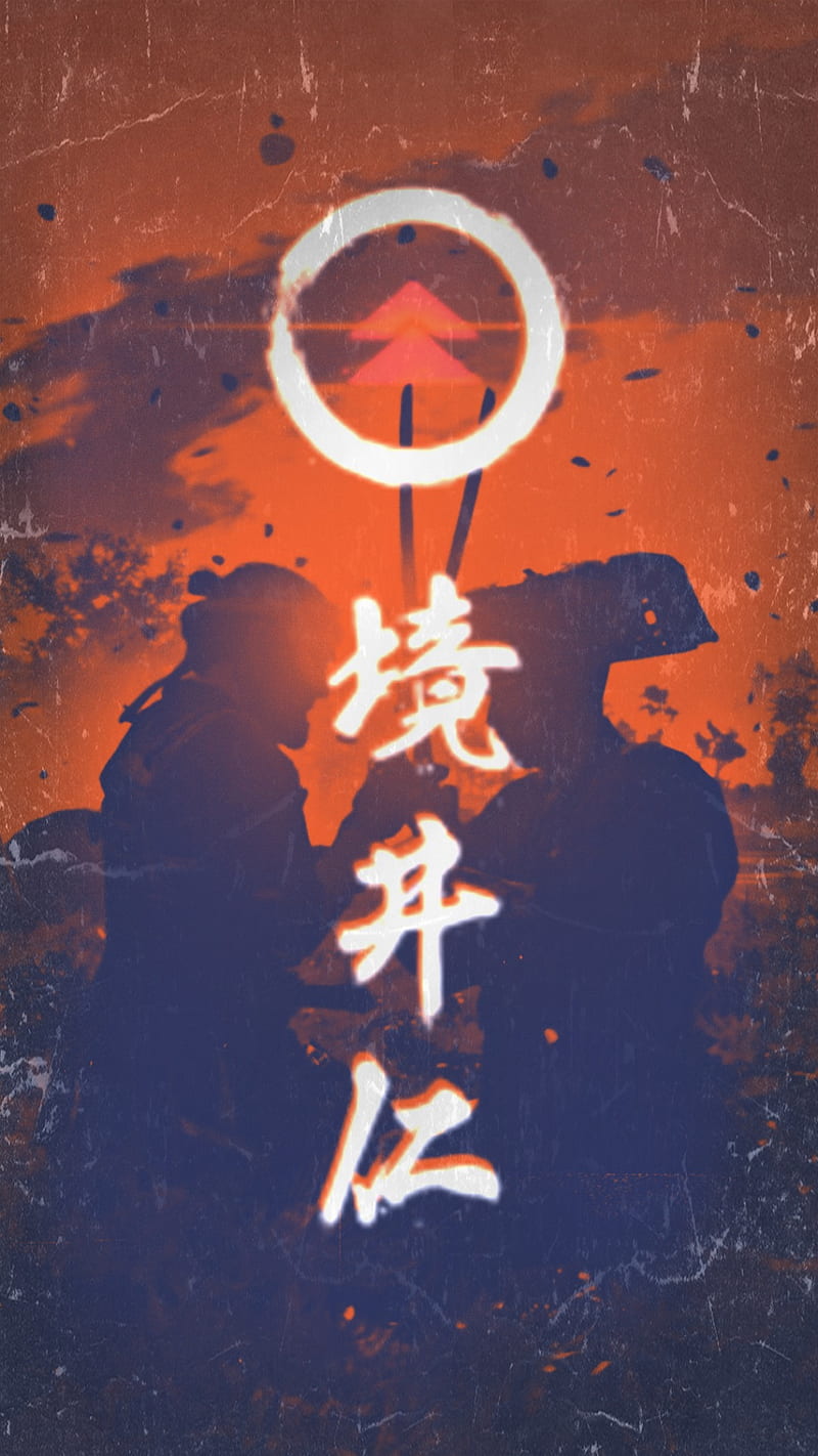 800x1422 GOT Kanji ghost of tsushima, jin sakai, samurai, HD phone wallpaper