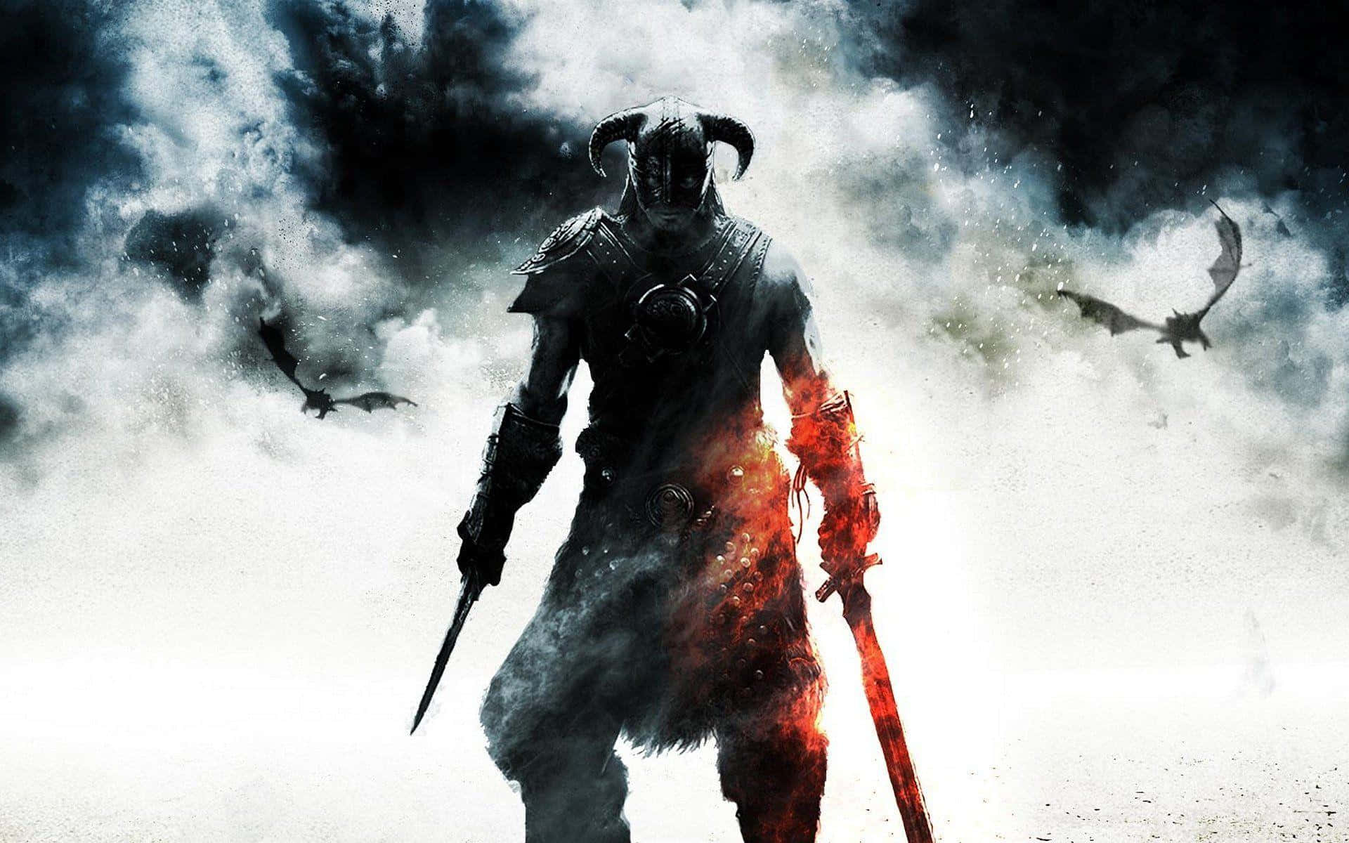 1920x1200 Download The Dawnguard Warrior Skilled Vampire Hunter in the World of Skyrim Wallpaper