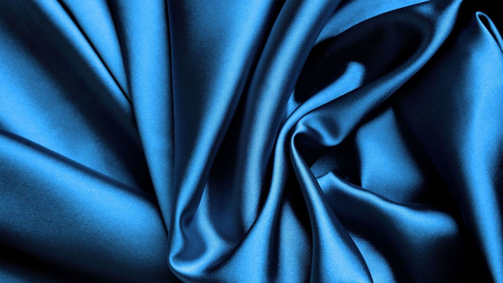 1600x900 Blue Shiny Satin Silk Texture Fabric HD Silk Wallpaper