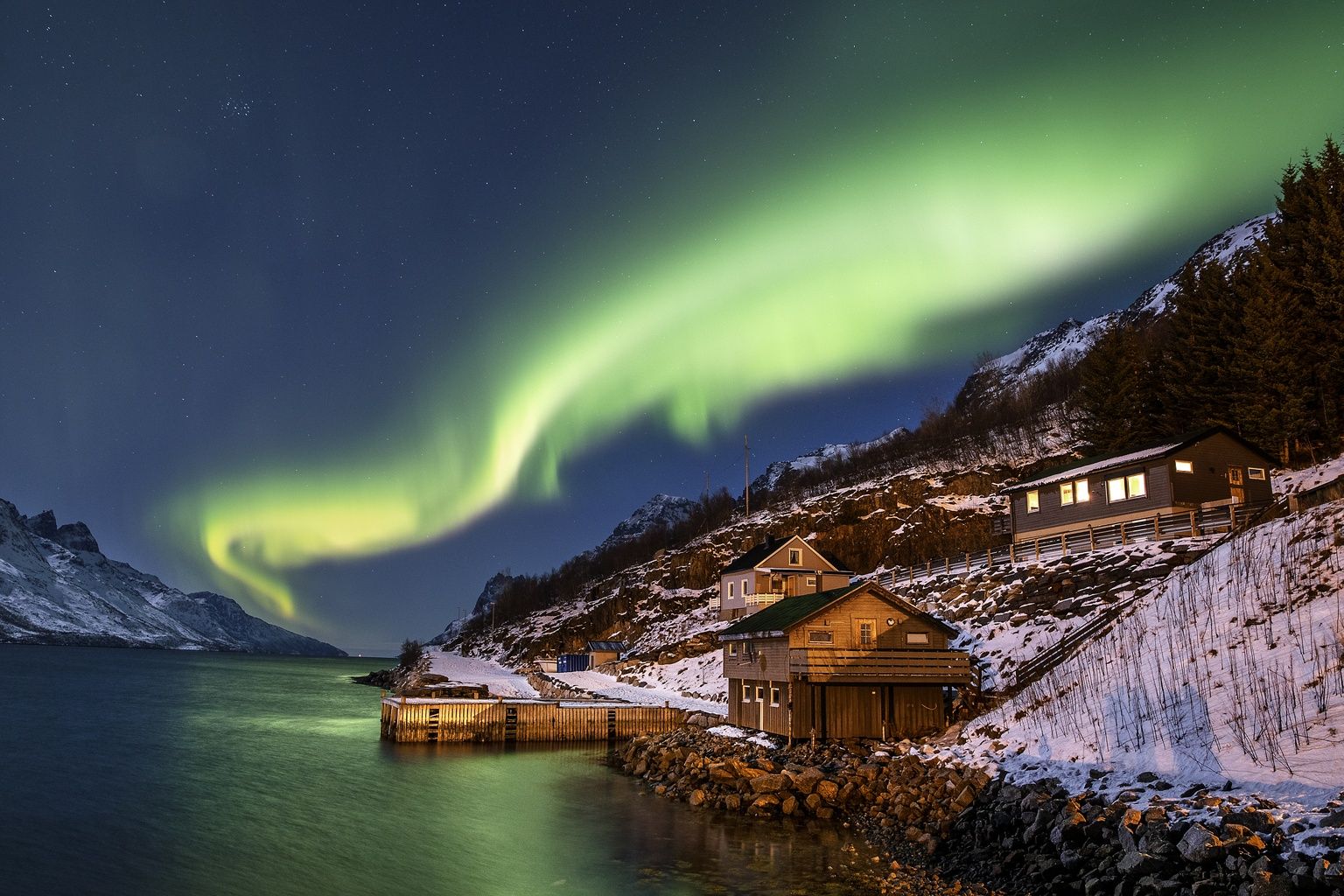 1536x1024 Aurora Borealis In Norway
