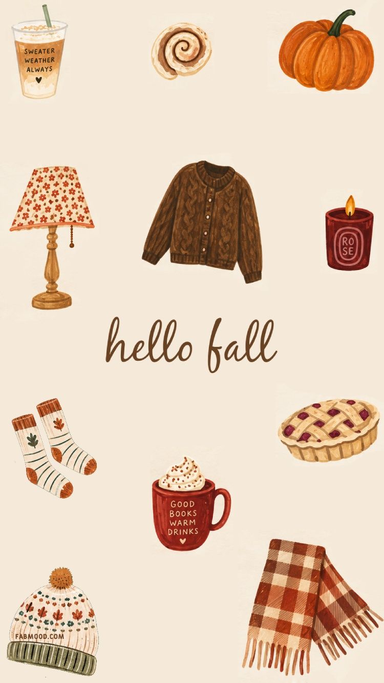 750x1333 Fall Neutral Wallpaper Phone & iPhone : Cozy Autumn Aesthetic