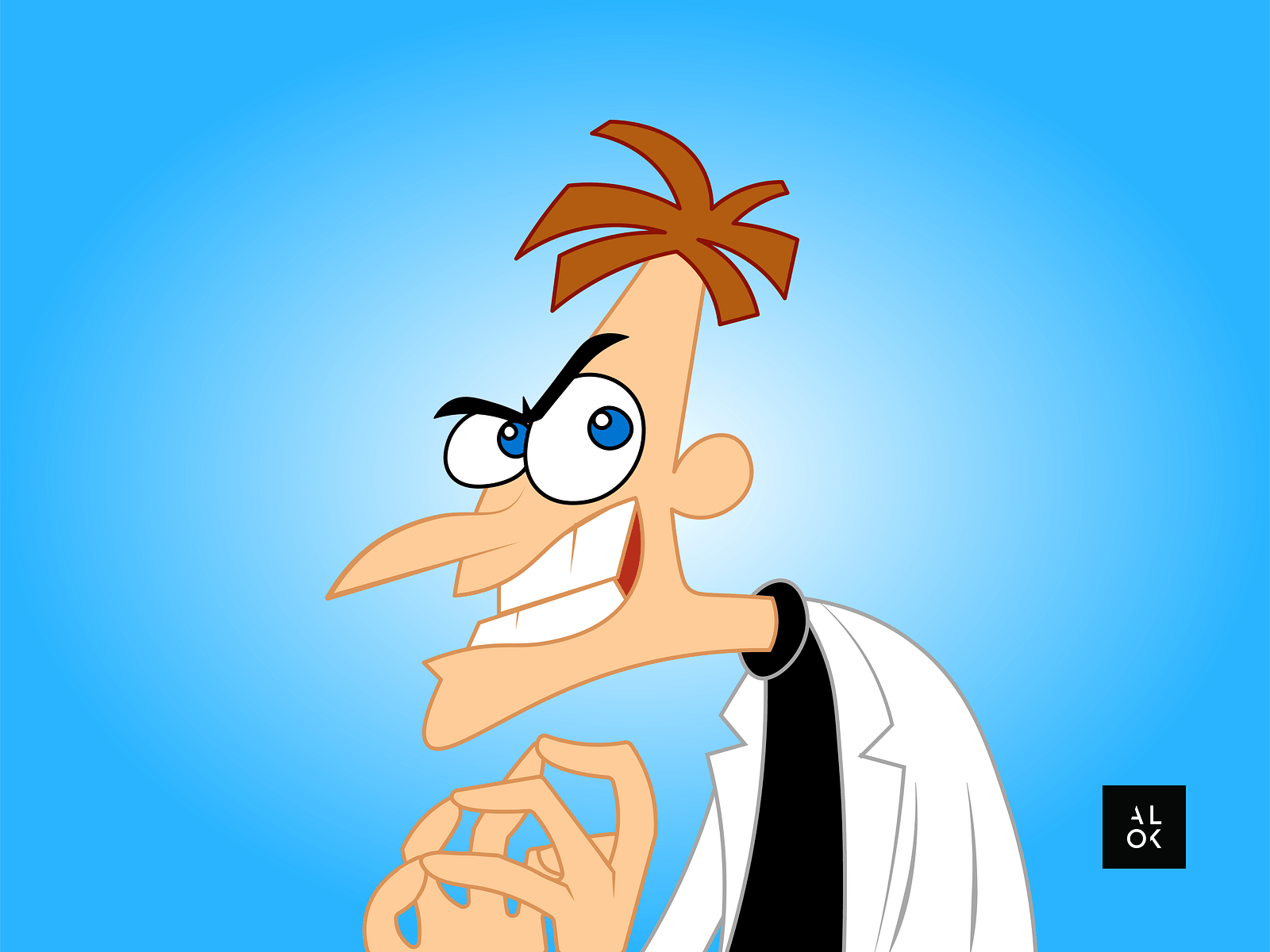 1600x1200 Dr. Heinz Doofenshmirtz. Character Design Illustration by ALOK ✺ on Dribbble