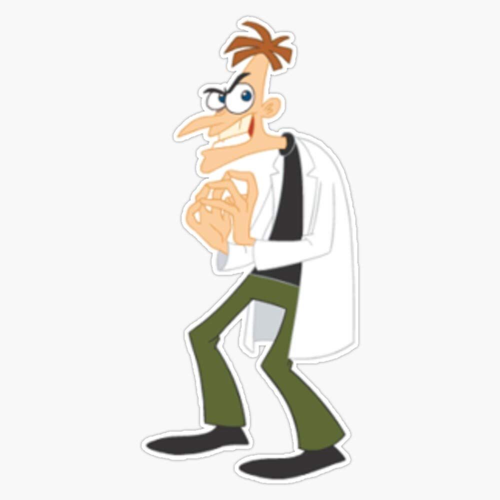 1000x1000 Doofenshmirtz Sticker Outdoor Rated Vinyl Sticker Decal for Windows, Bumpers, Laptops or Crafts 5