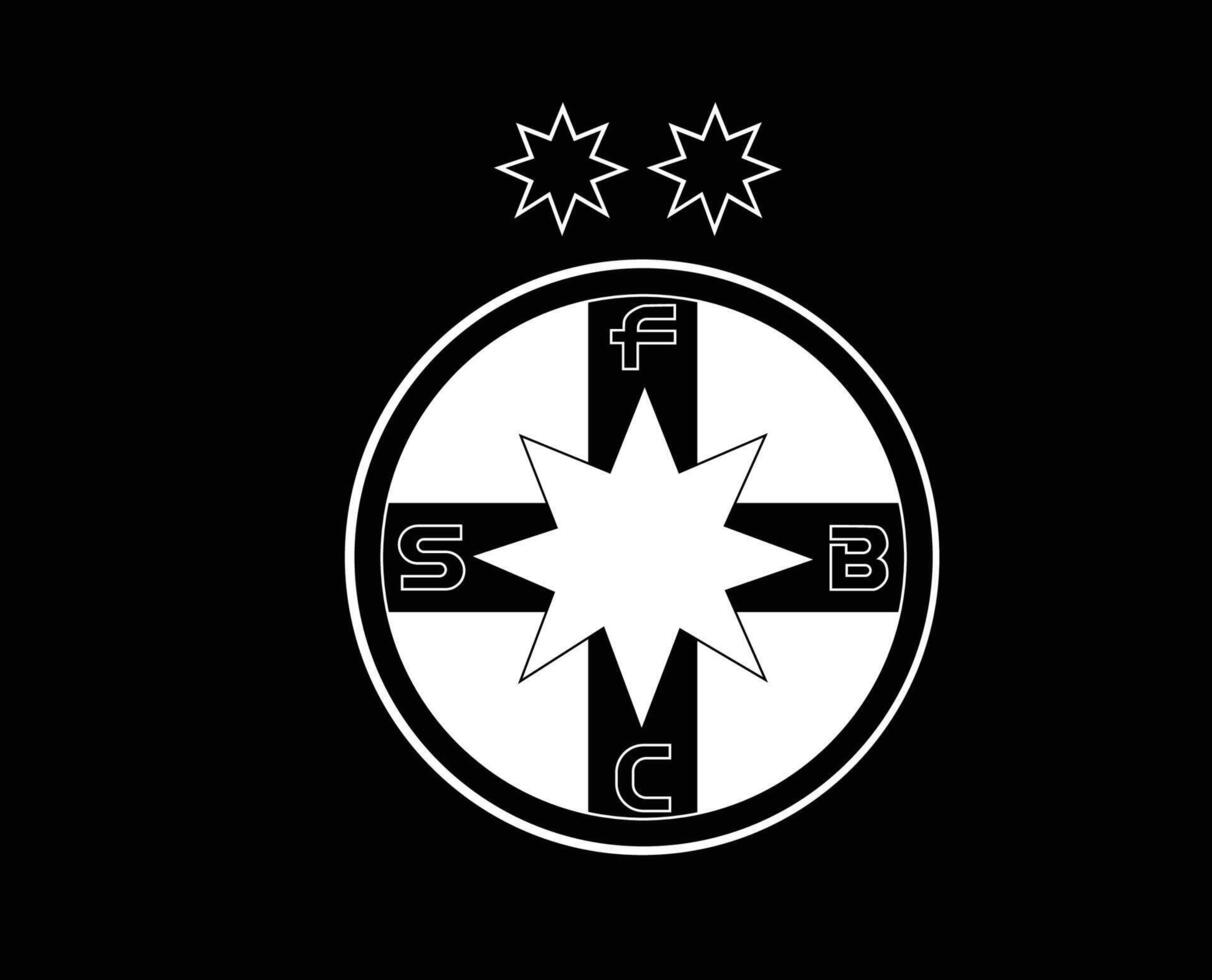 1212x980 Steaua Bucarest Club Symbol Logo White Romania League Football Abstract Design Vector Illustration With Black Background