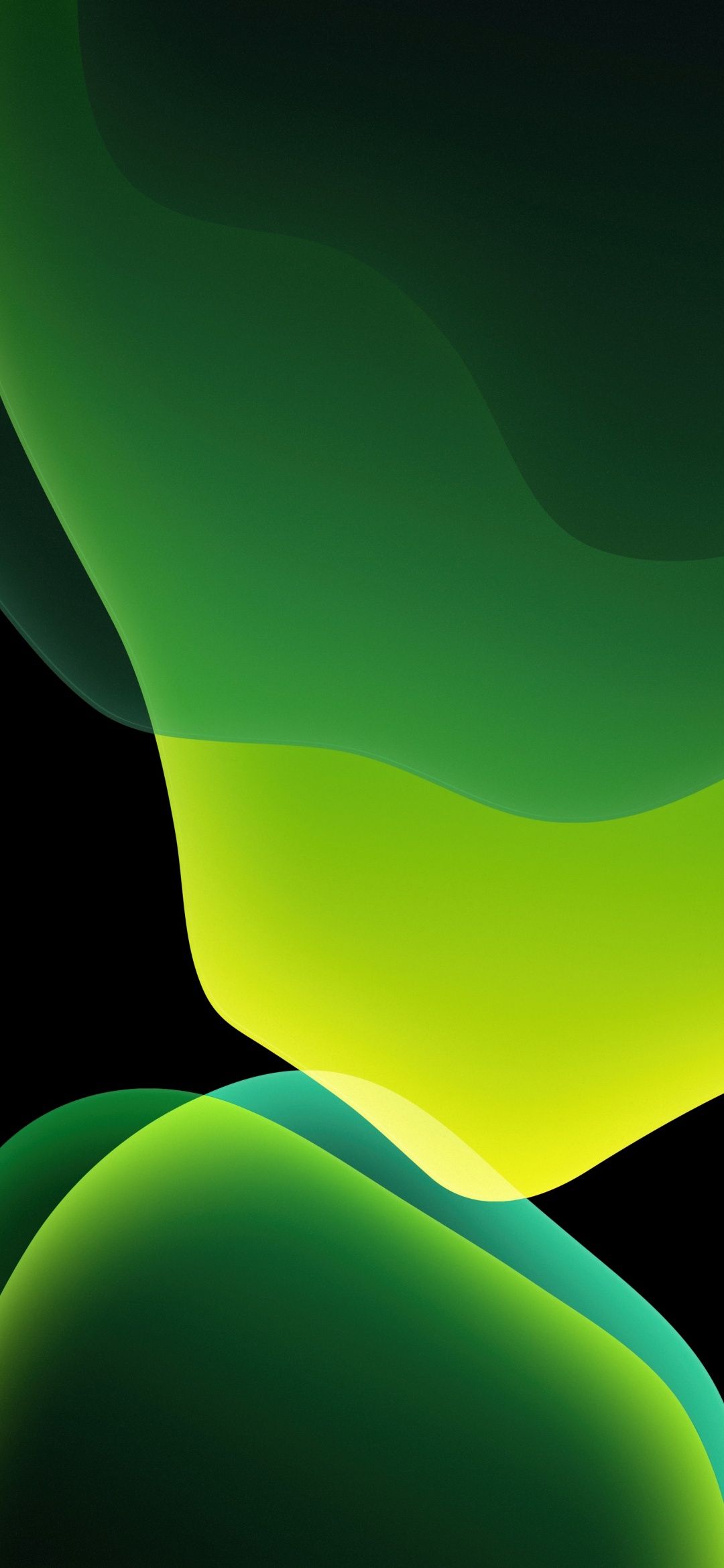 1080x2340 iOS 13 Wallpaper 4K, Stock, iPadOS, Green