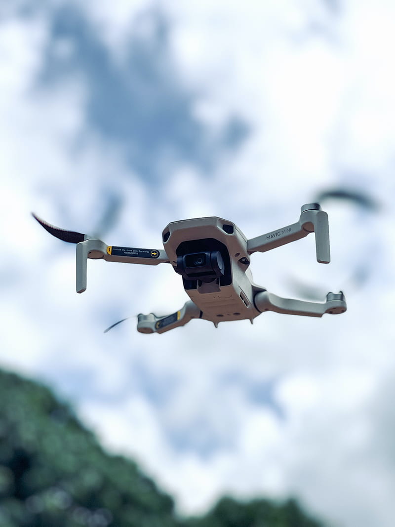 800x1067 Grayscale of a Flying Drone · Stock, DJI Mini HD phone wallpaper