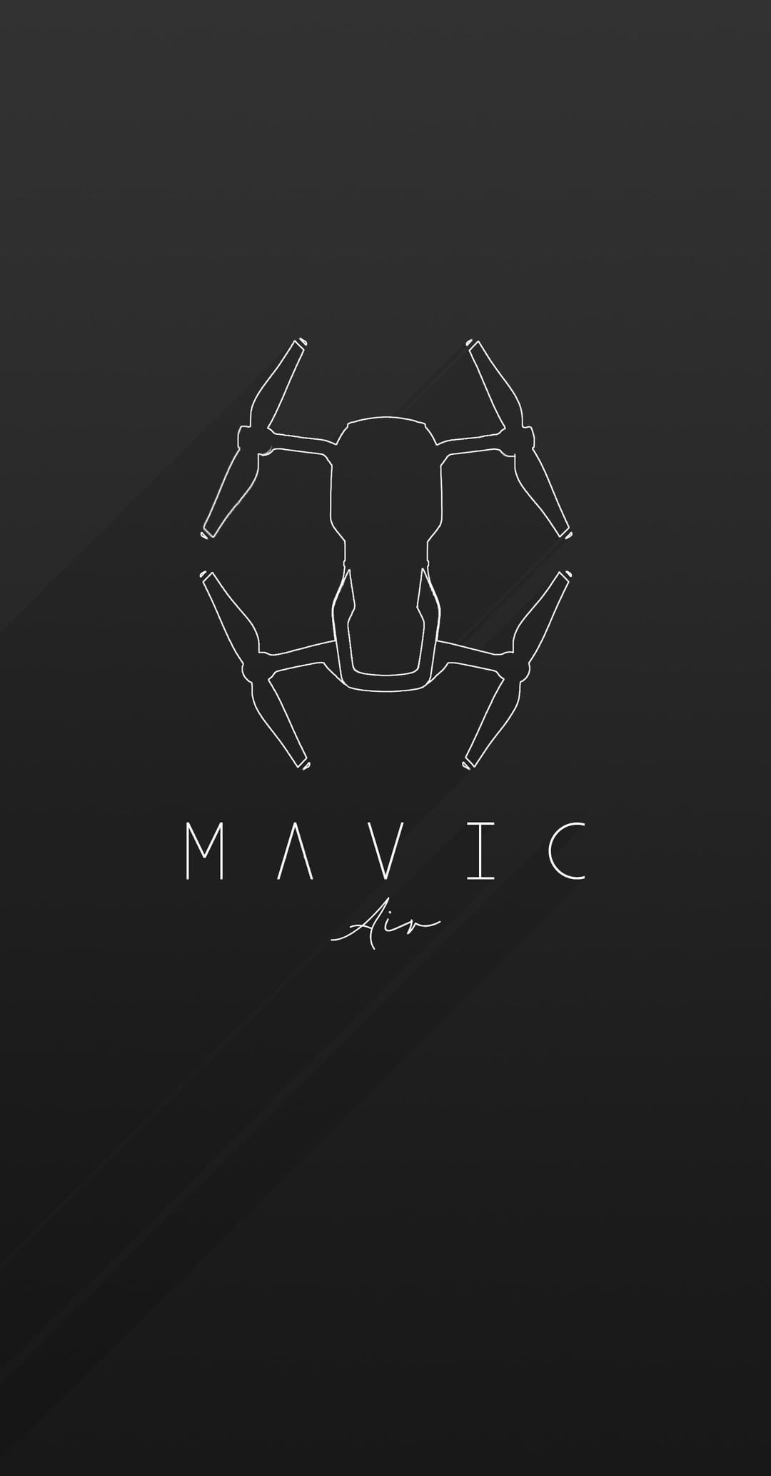 1080x2067 I made a Mavic Air wallpaper for phones (AIC)