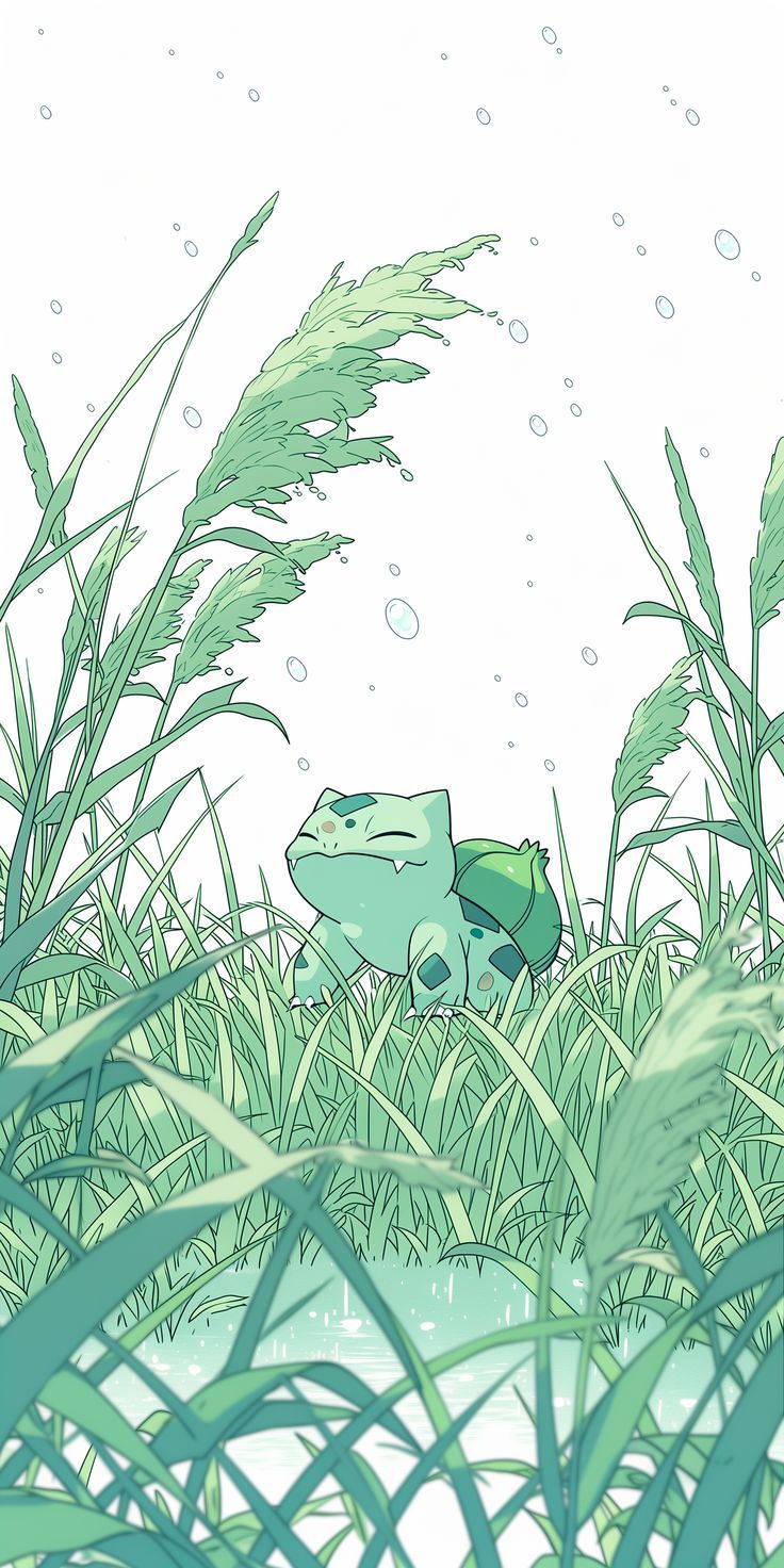 736x1472 Wallpaper anime green and white. Pokemon background wallpaper, Cute wallpaper white and green, Pokemon leaf
