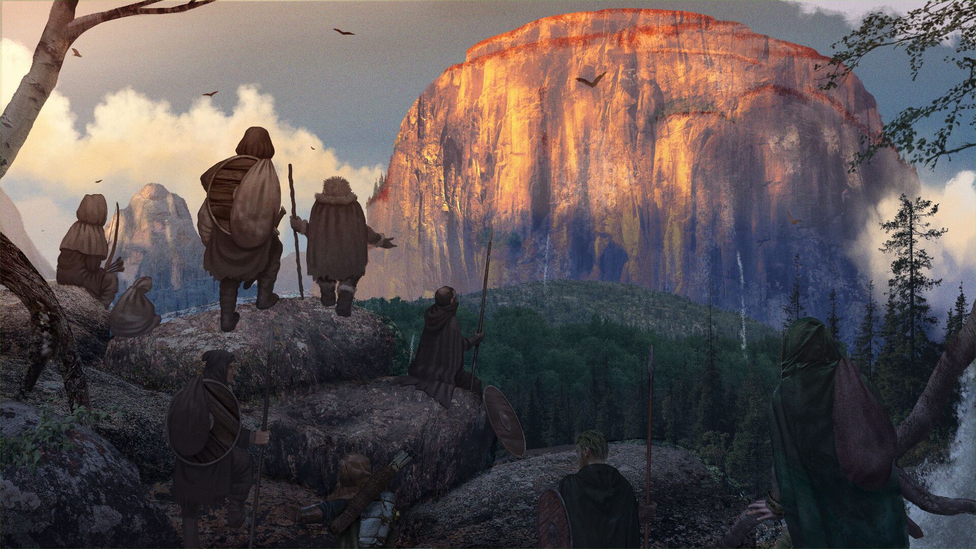 1920x1080 The Children of Húrin fan art, work in progress Rûdh environment concepts