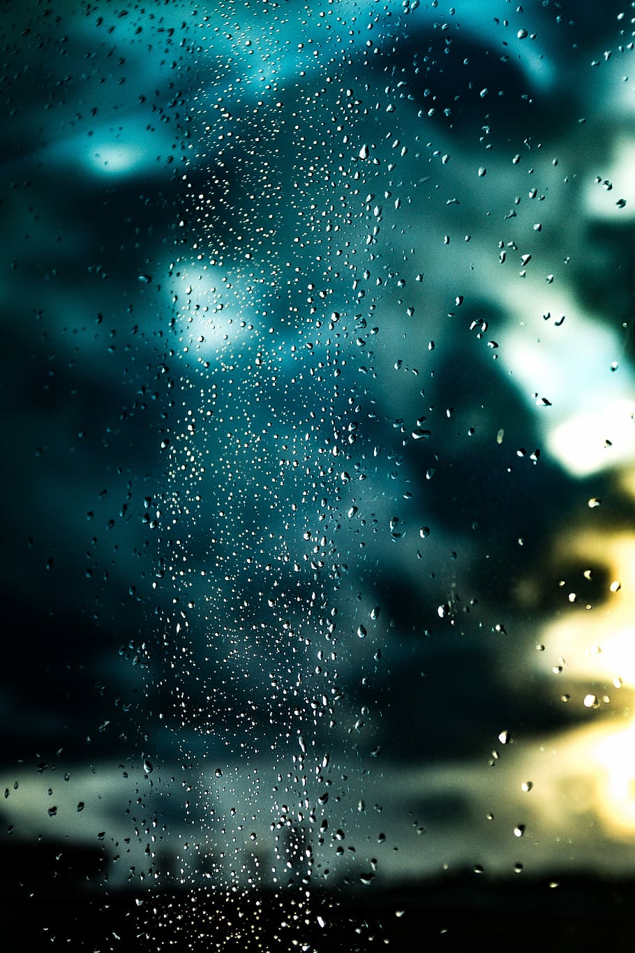 910x1365 water drops on window 1080P, 2K, 4K, 5K HD wallpaper free download, sort