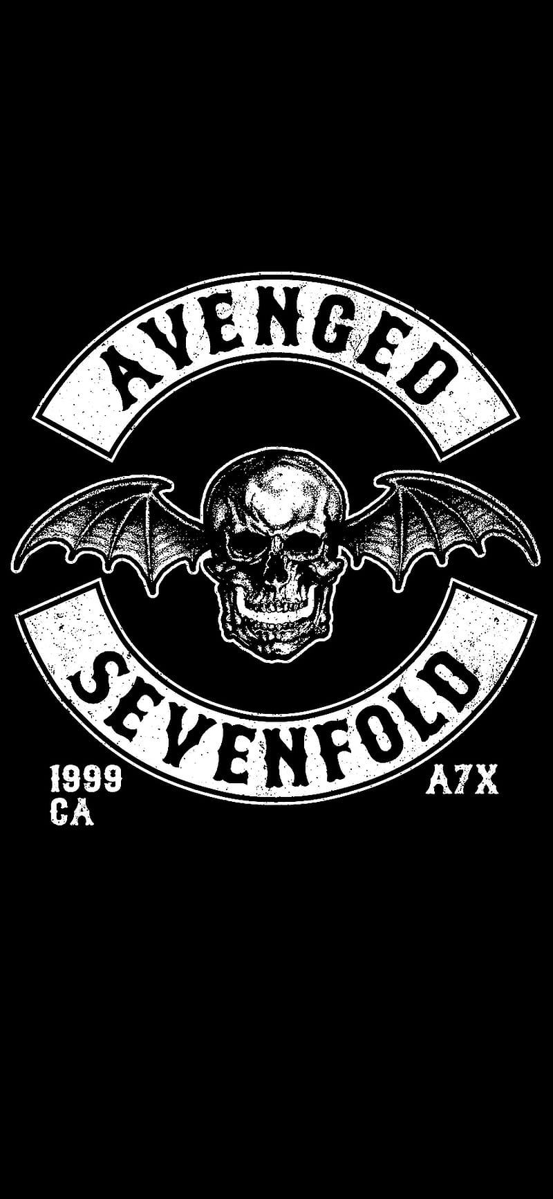 800x1733 Avenged sevenfold, a7x, deathbat, mobile background, sevenfold logo, HD phone wallpaper