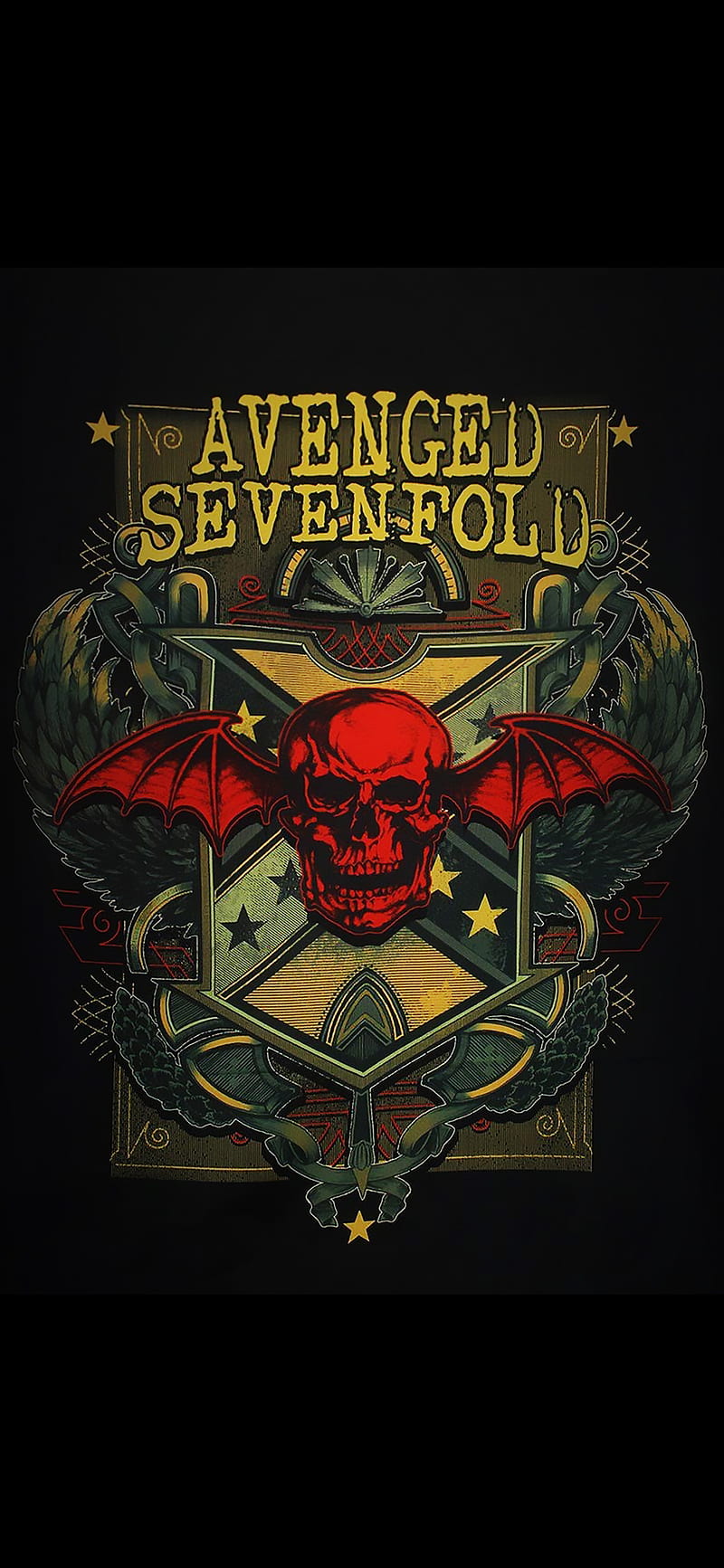 800x1733 Avenged sevenfold, a7x, mobile background, sevenfold logo, HD phone wallpaper
