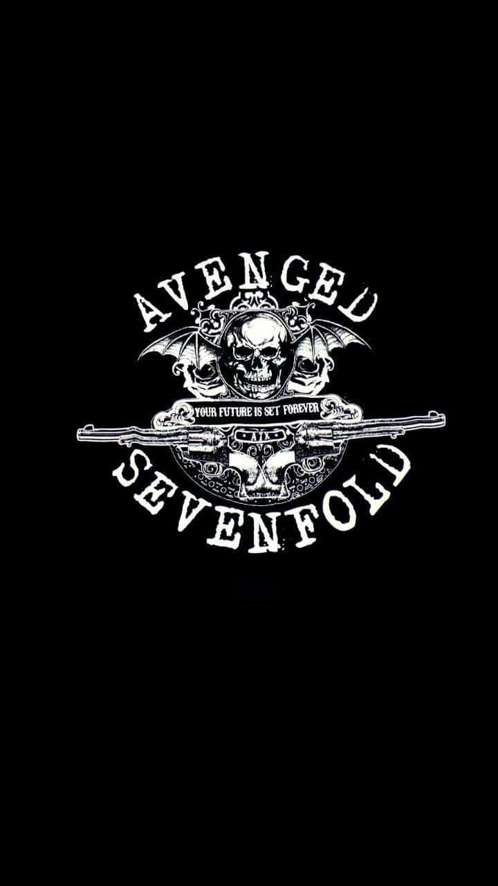 720x1280 Download avenged sevenfold logo on a black background Wallpaper