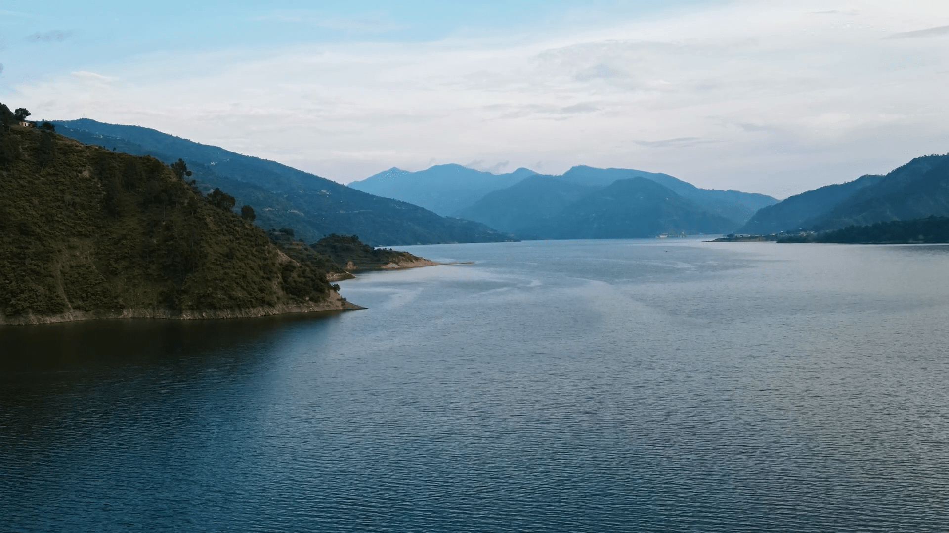 1920x1080 Aerial View Of Tehri Dam, The Tallest Dam In India, And One Of The Tallest In The World. Multi Purpose Rock And Earth Fill Embankment Dam On The Bhagirathi River Near Tehri In Uttarakhand, India