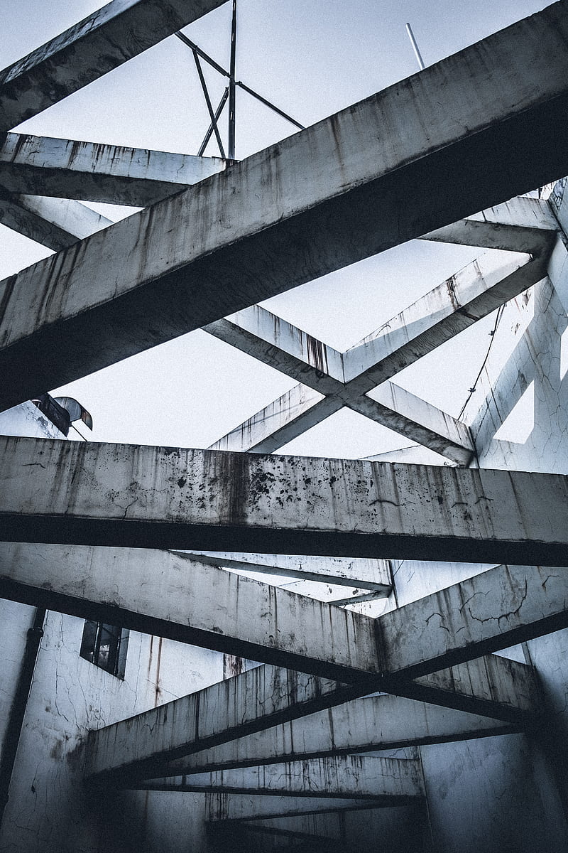 800x1200 White concrete structure, HD phone wallpaper