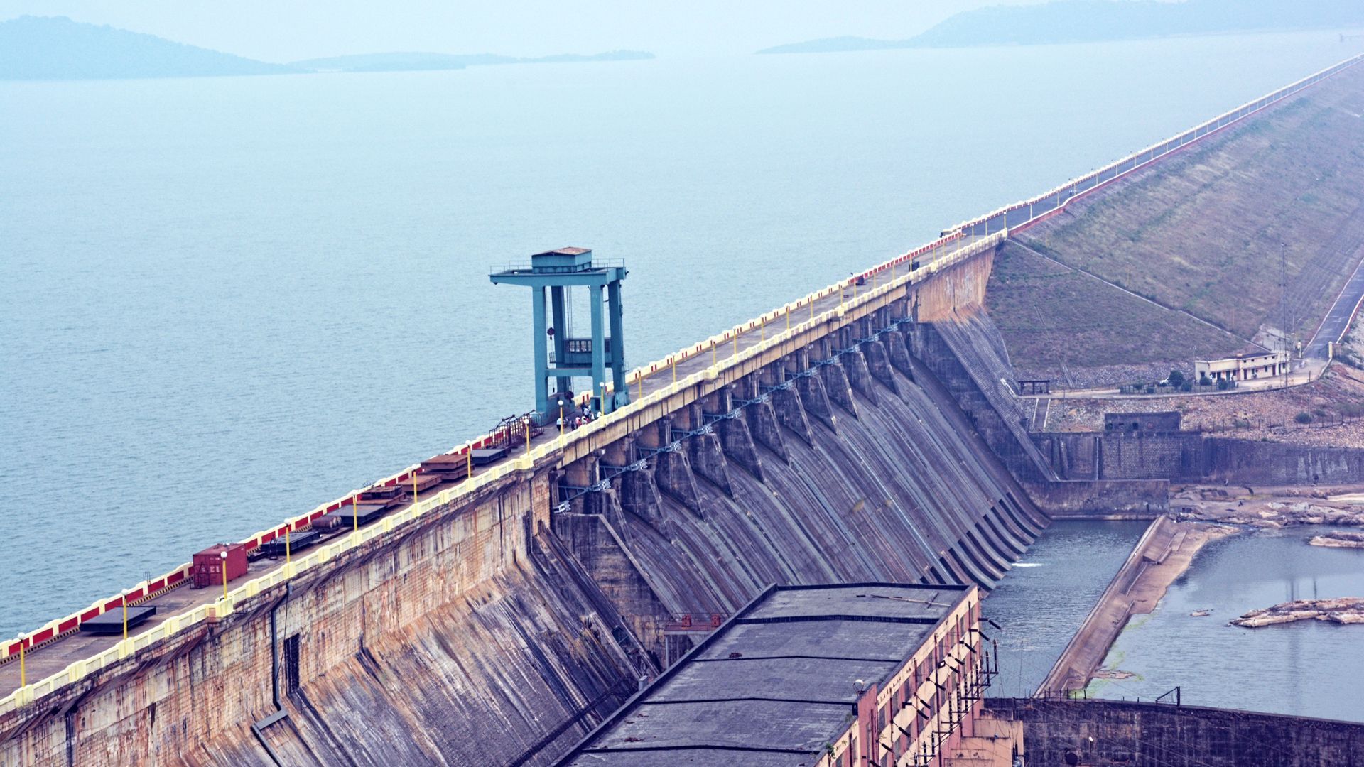 1920x1080 Hirakud Dam in Odisha. Dam water release, Environmental impact of dams, Hydroelectric power plant
