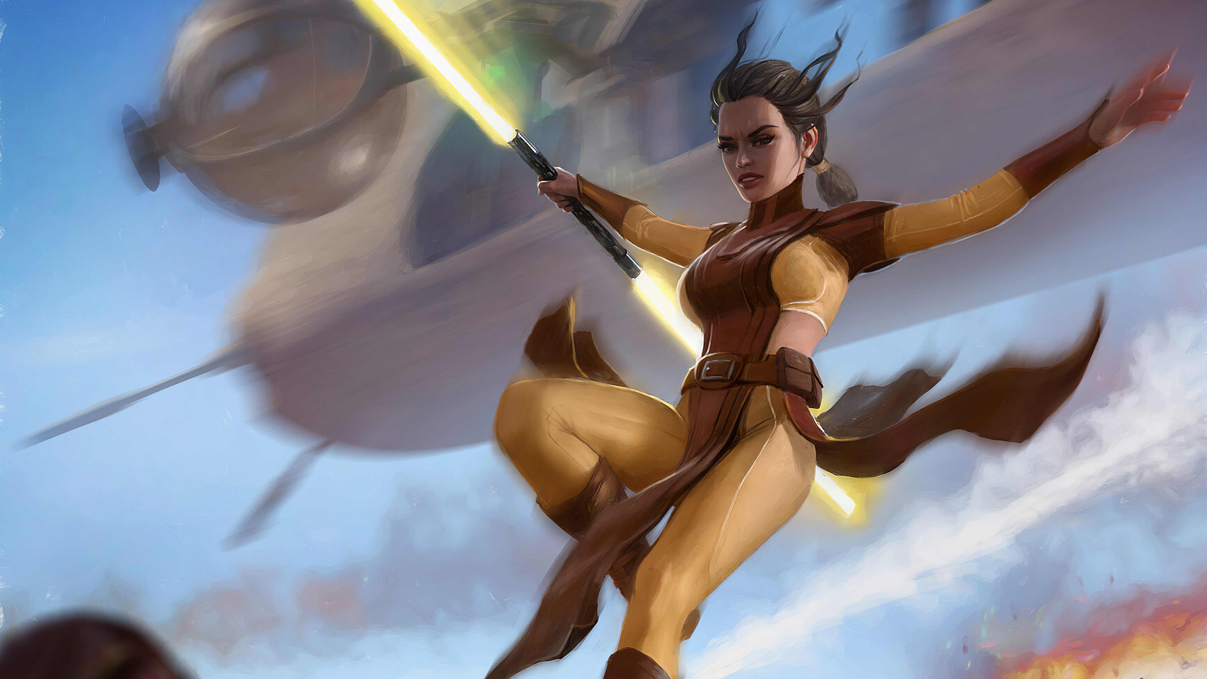 3840x2160 Bastila Shan from Star Wars: Knights of the Old Republic Wallpaper 4K for Desktop