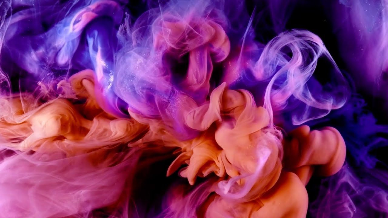 1280x720 Ink in Water Liquid Motion Background. Live Wallpaper. Fluid Art Screensaver