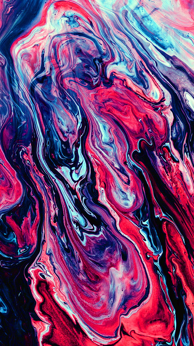 800x1422 Red Abstract Fluid, , liquid, Fluids, Modern, colorful, HD phone wallpaper