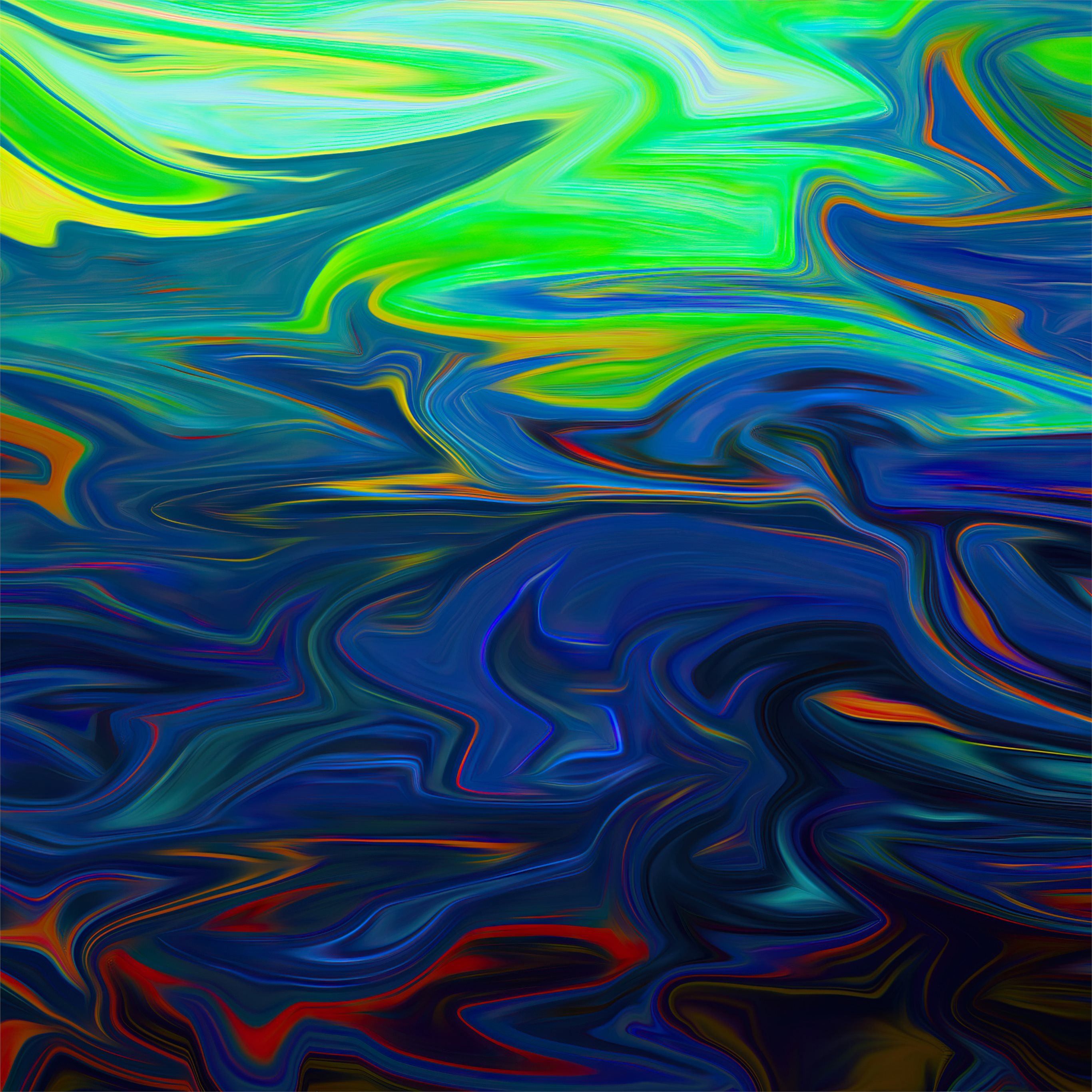 2732x2732 fluid liquid abstract 4k iPad Pro Wallpaper Free Download