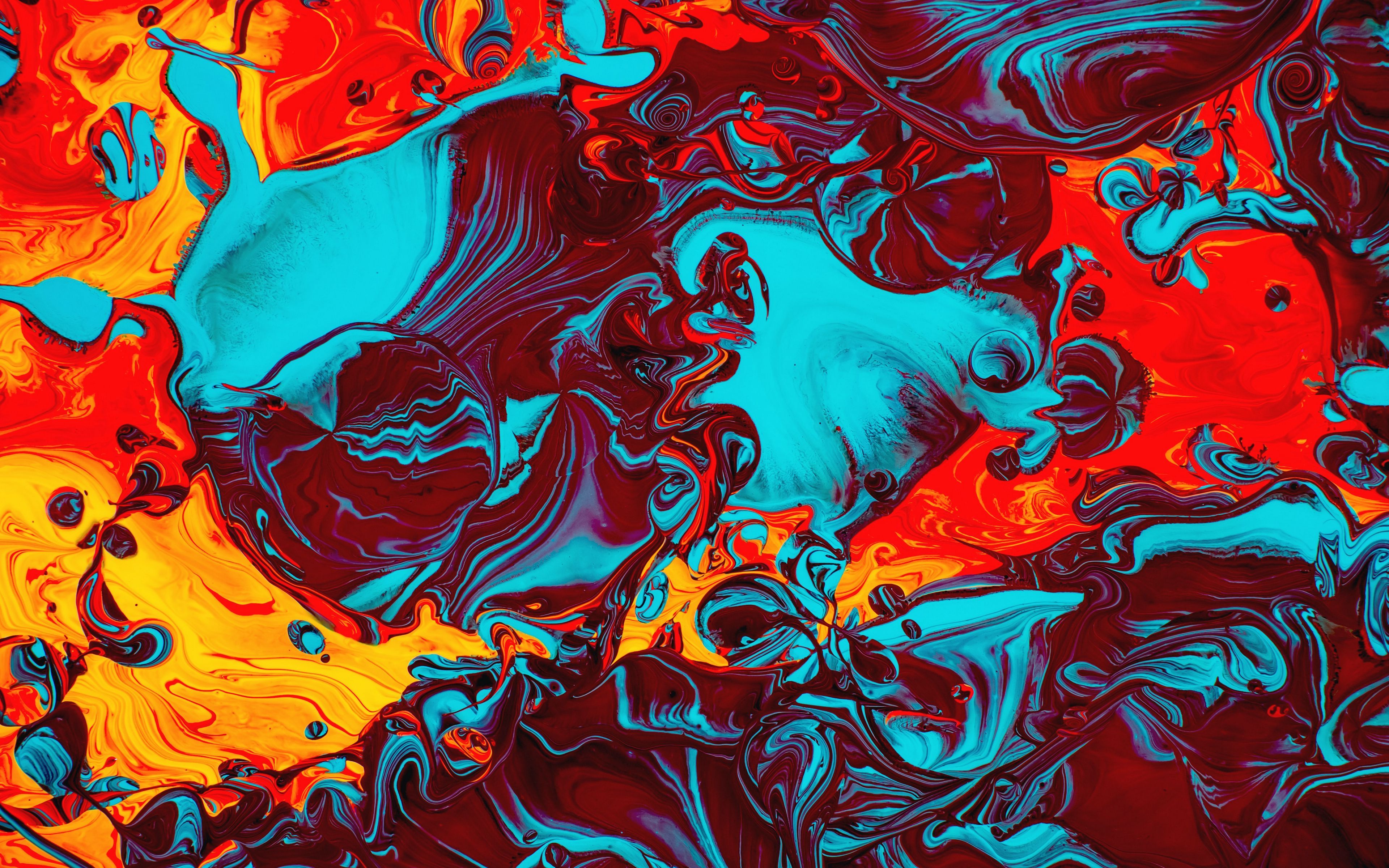 3840x2400 Download wallpaper 3840x2400 paint, liquid, fluid art, stains, colorful, bright 4k ultra HD 16:10 HD background