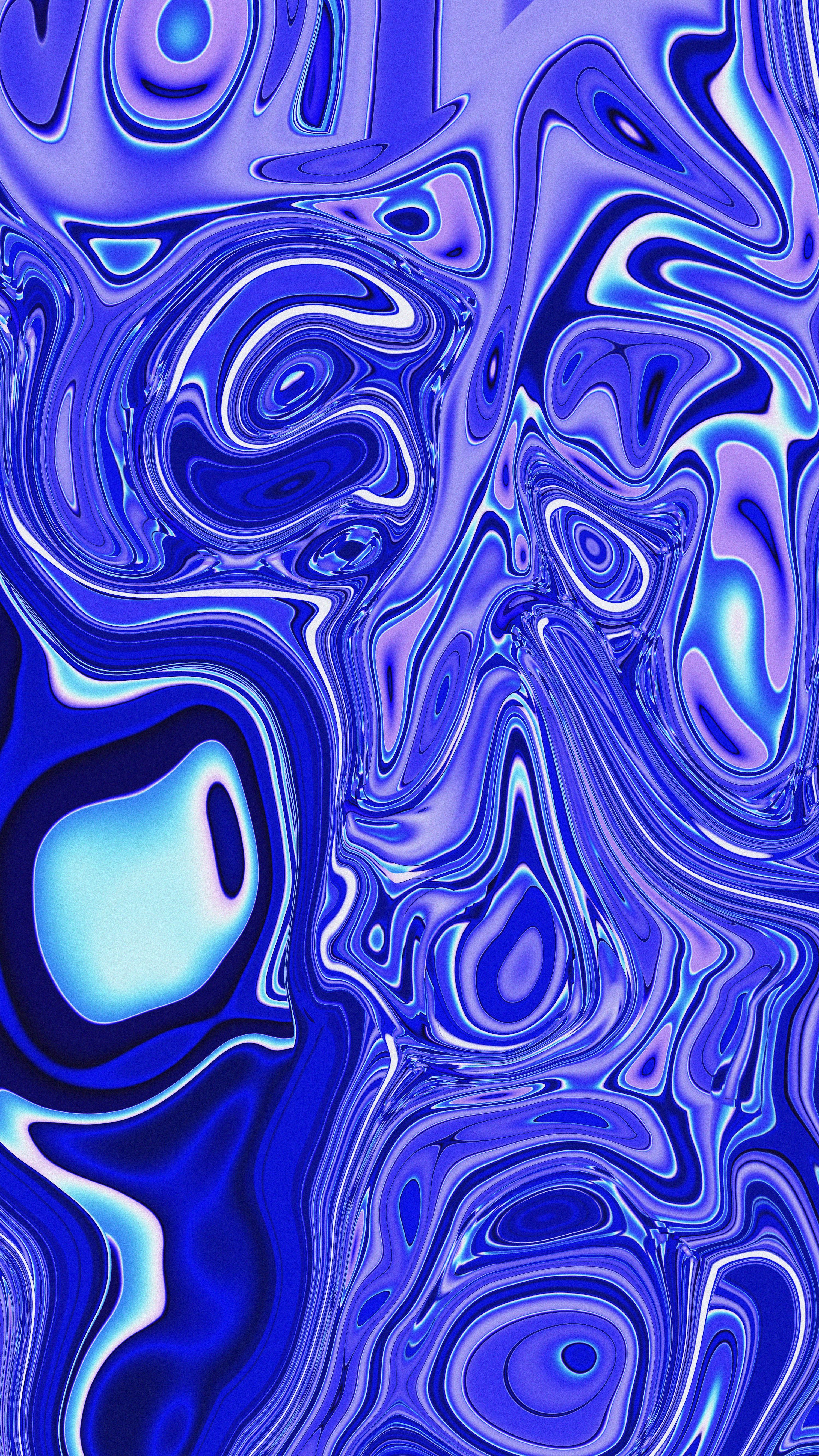 3000x5333 Abstract blue and purple swirling liquid pattern