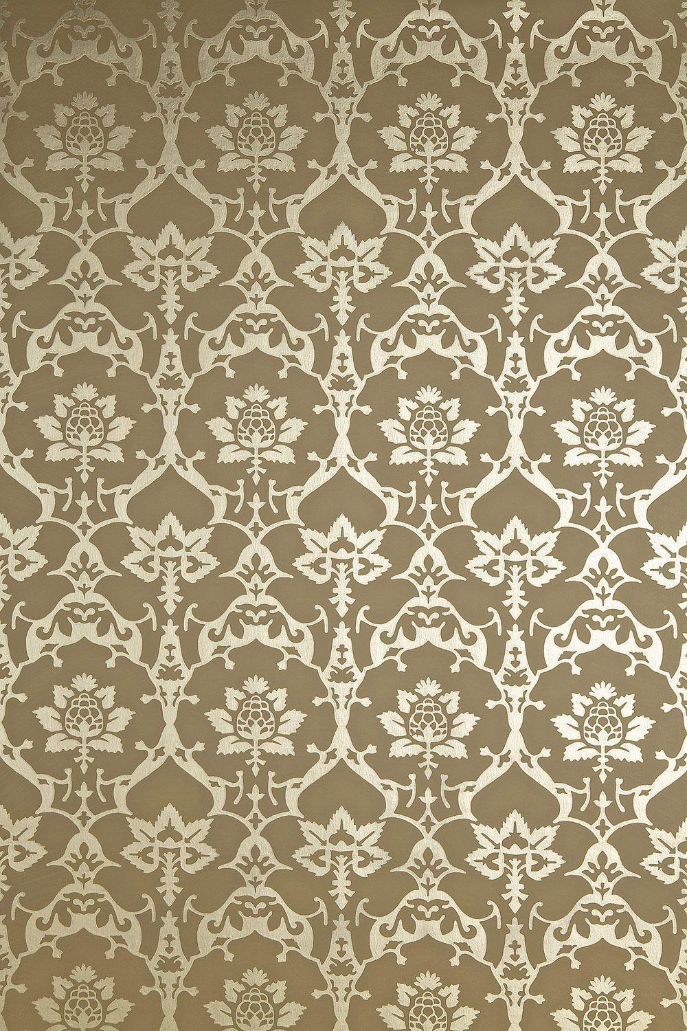 1000x1500 love the gold. Farrow ball, Farrow & ball wallpaper, Brocade