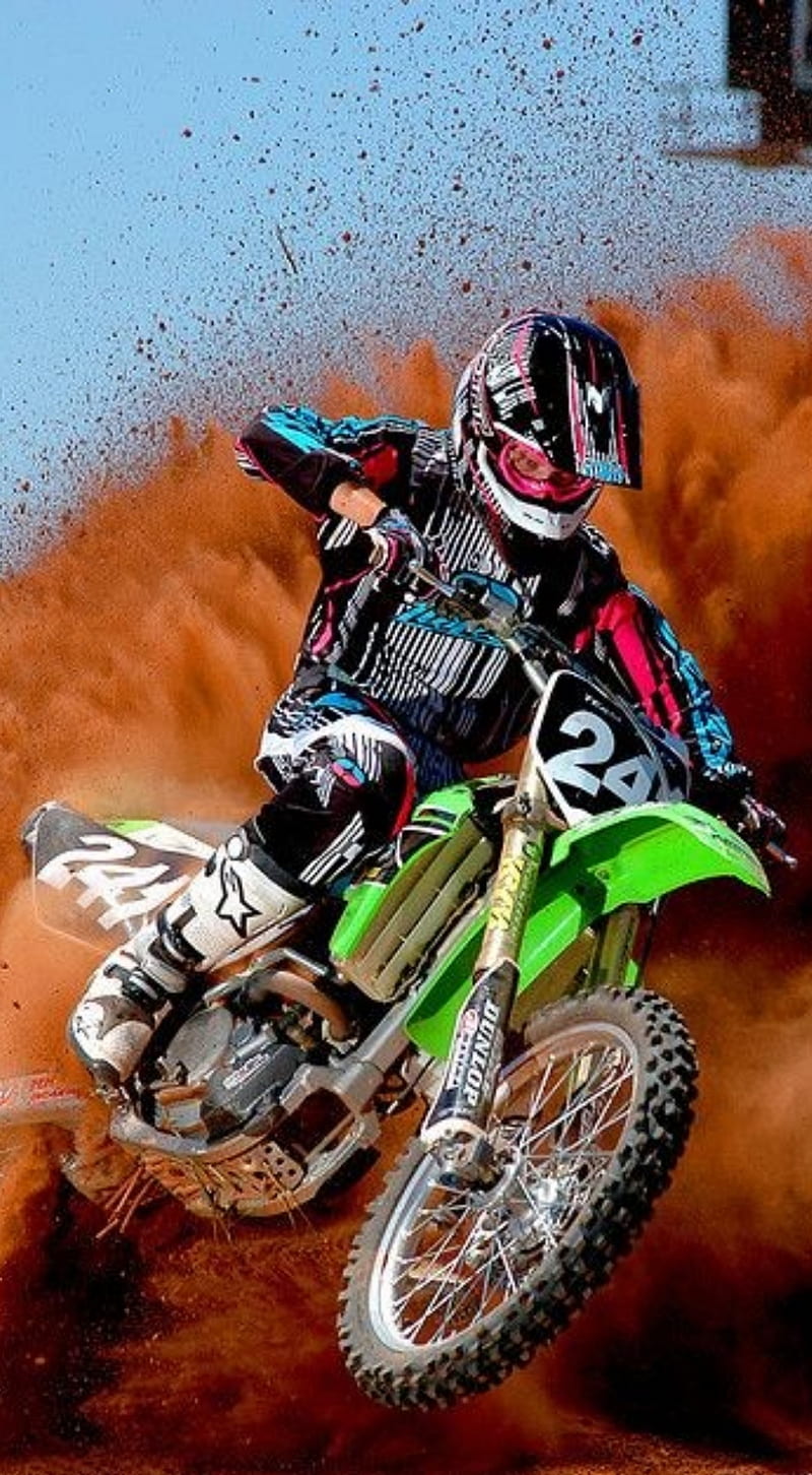 800x1452 Dirt bike rider, motorcycle, motors, stunt, stunts, HD phone wallpaper