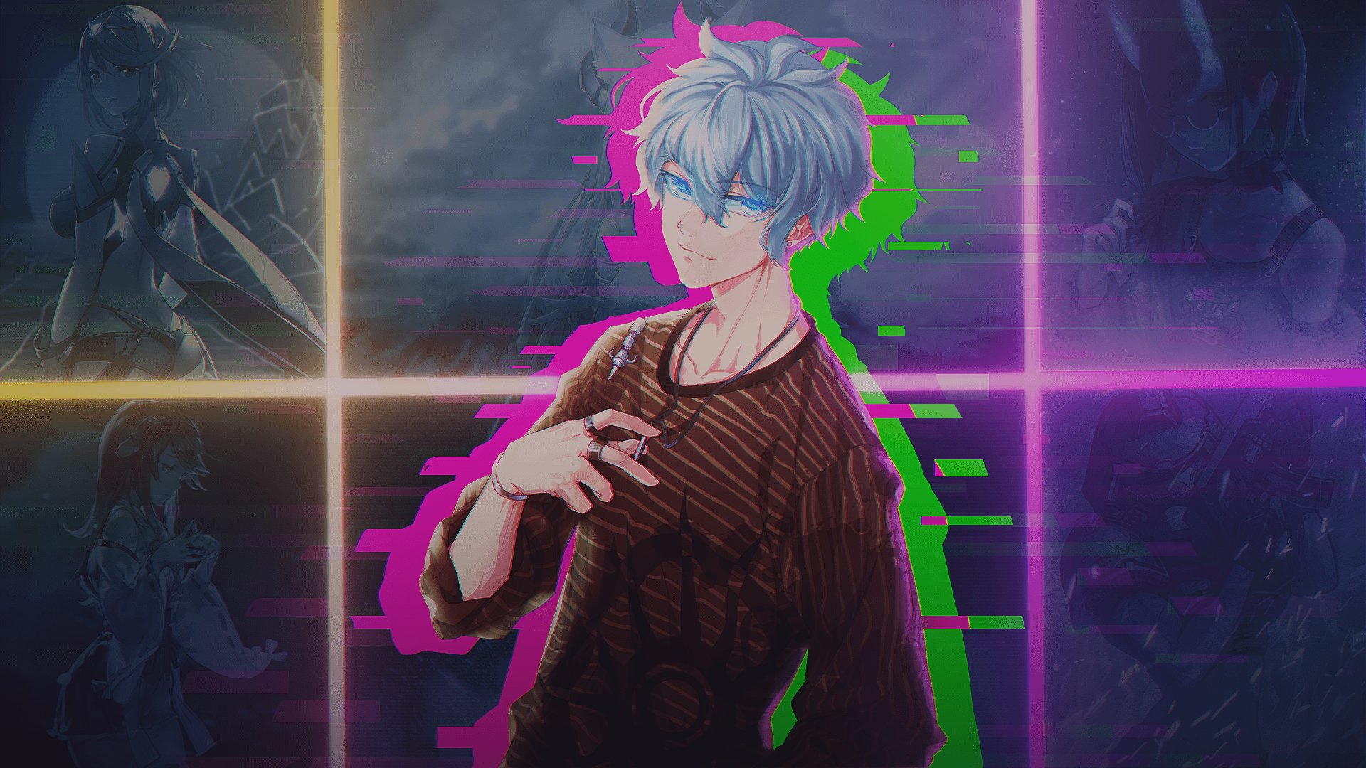 1920x1080 Programming Anime Boys Wallpaper