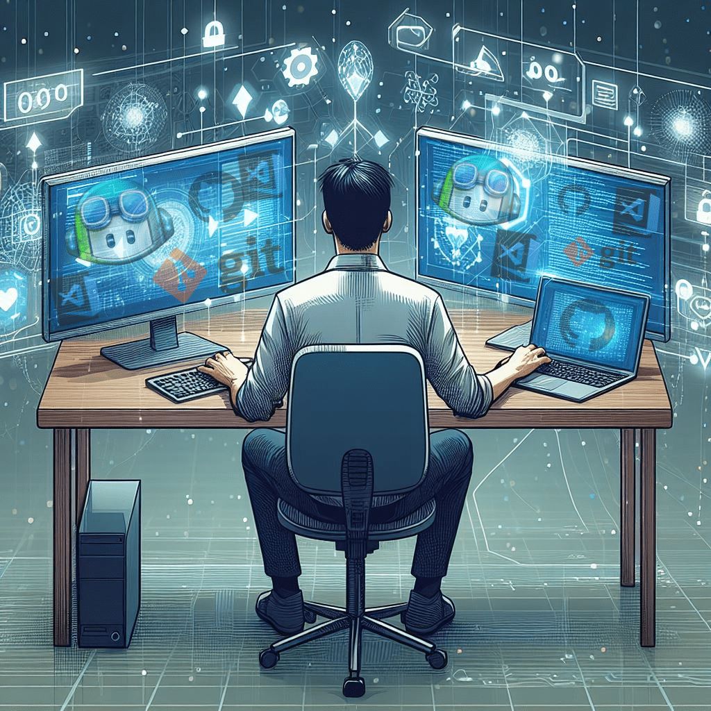 1024x1024 Boy Programmer Wallpaper