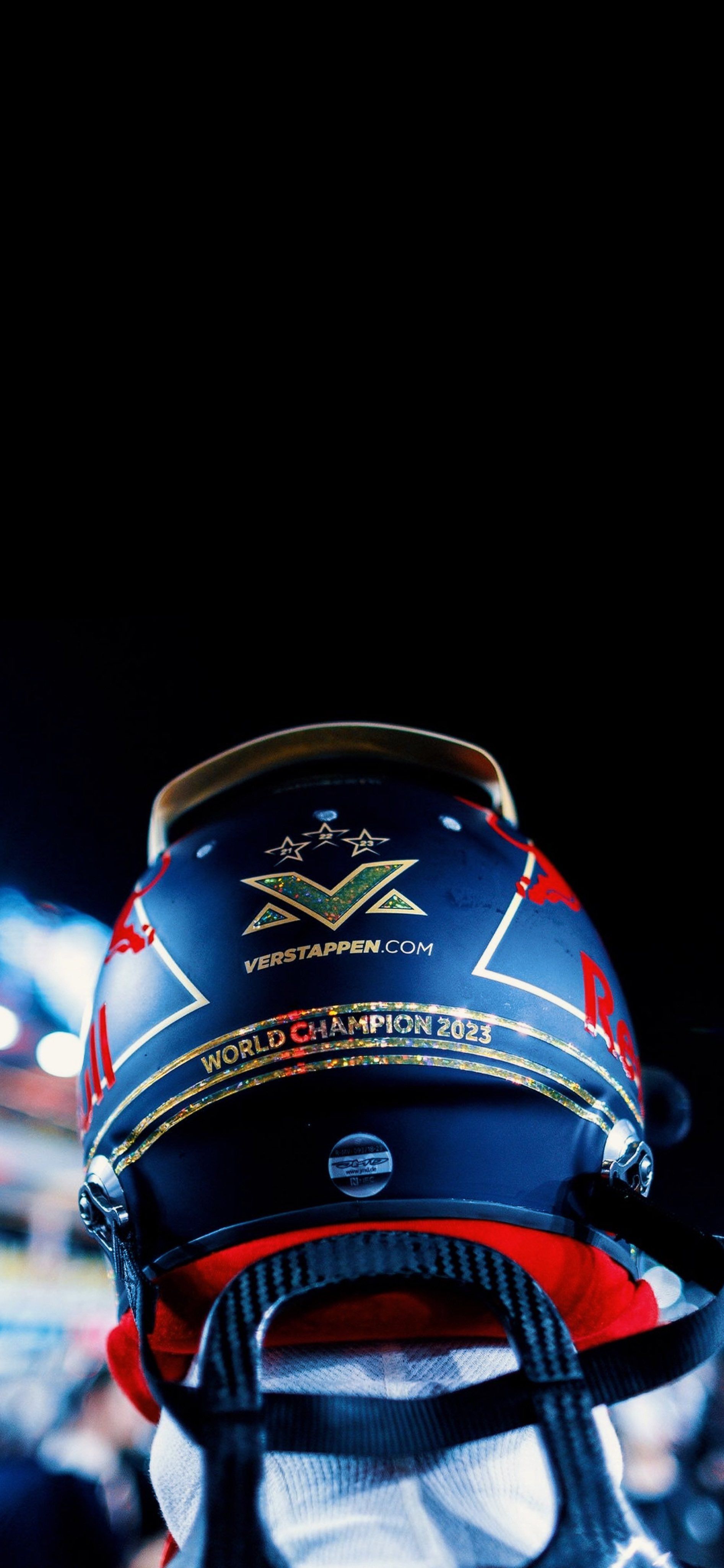 1893x4096 Max Verstappen F1 Championship 2023 Wallpaper