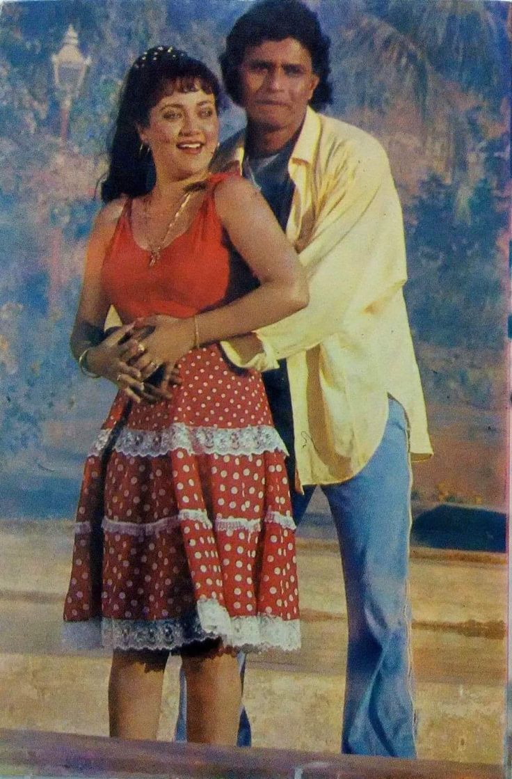 736x1119 mandakini .. mithun Chakraborty jeete hain shaan se 1988