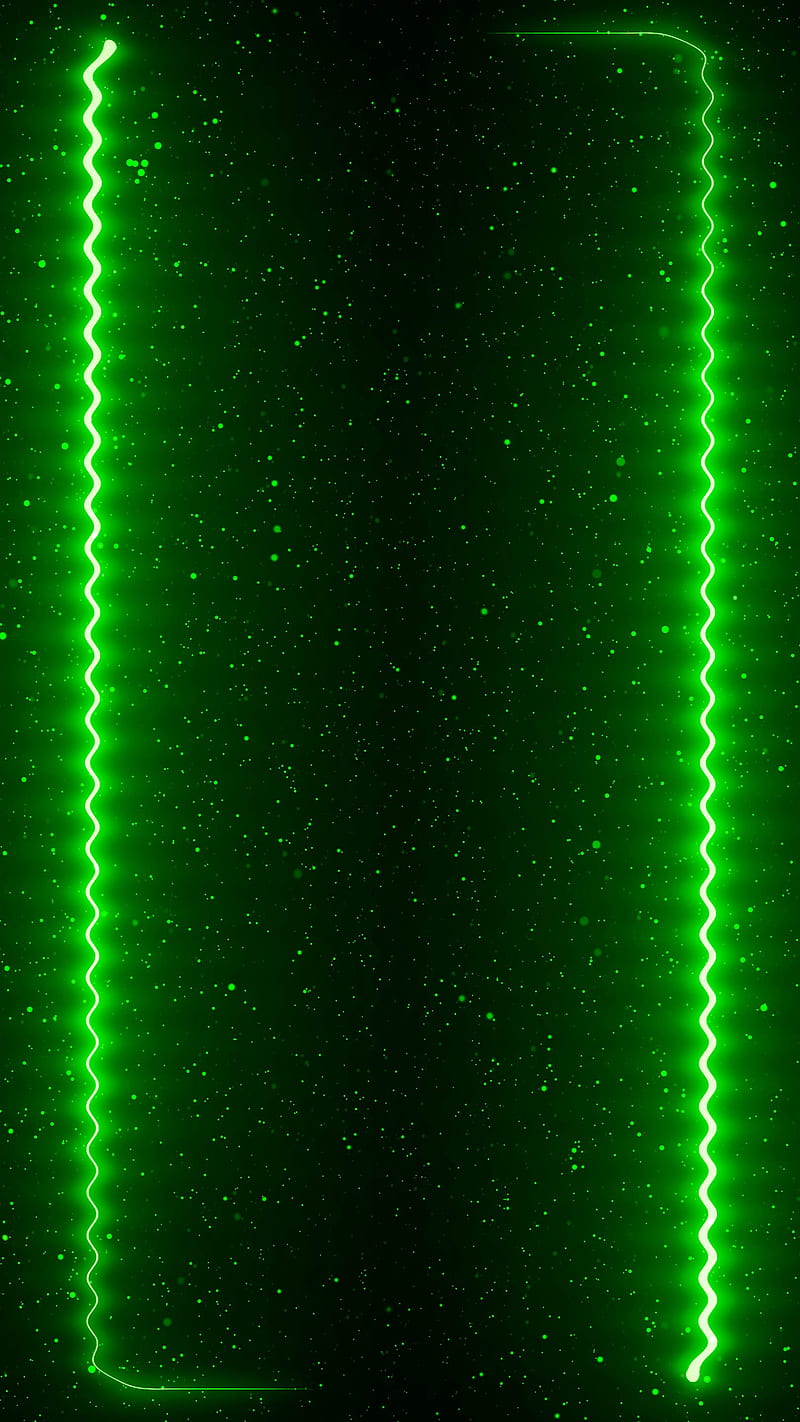 800x1422 HD neon green frame wallpaper
