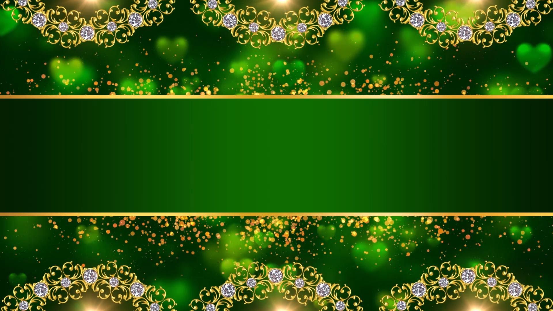 1920x1080 Free Green Frame Title Background Video Animation