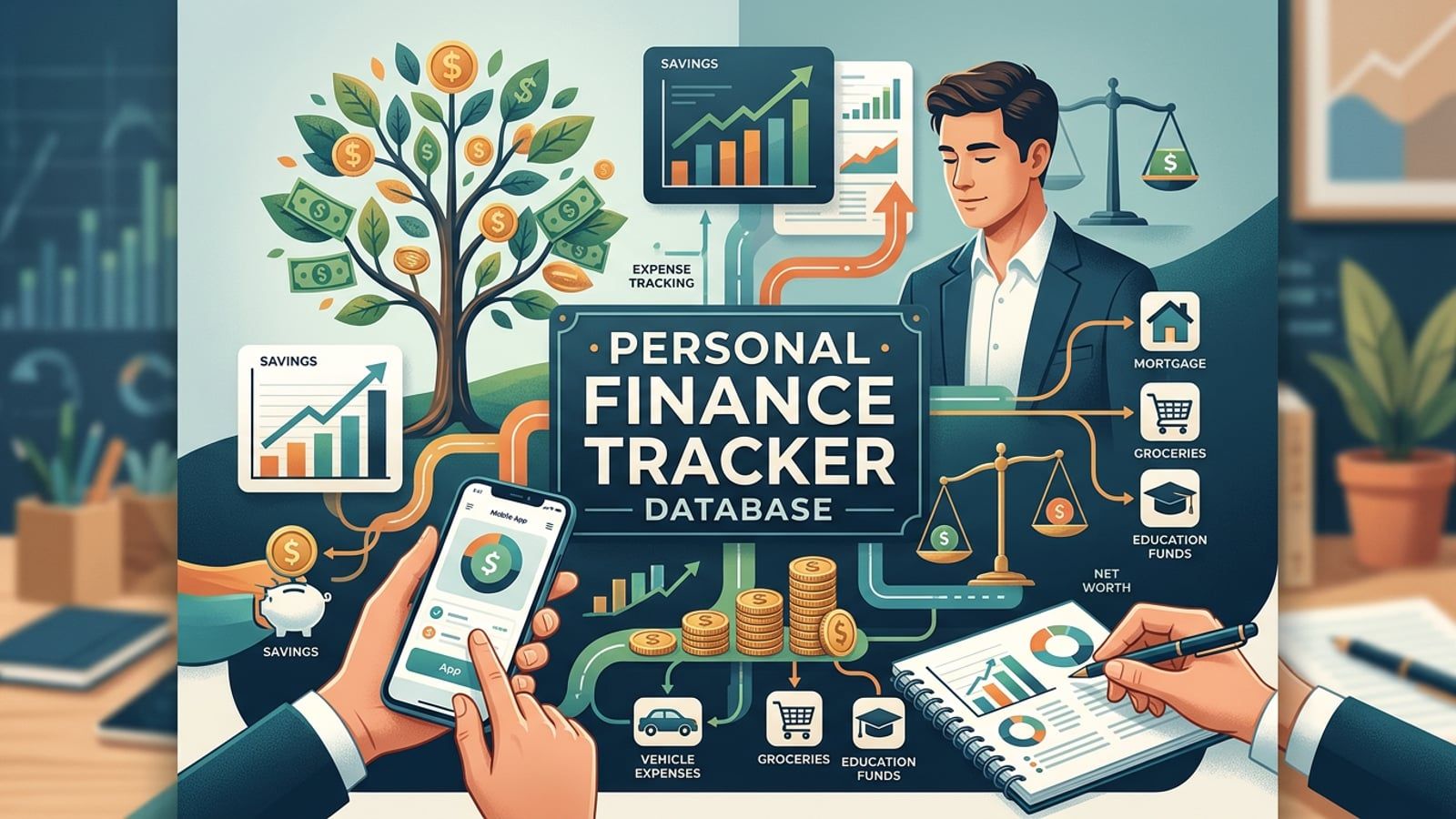 1600x900 Personal Finance Tracker Database Structure and Schema