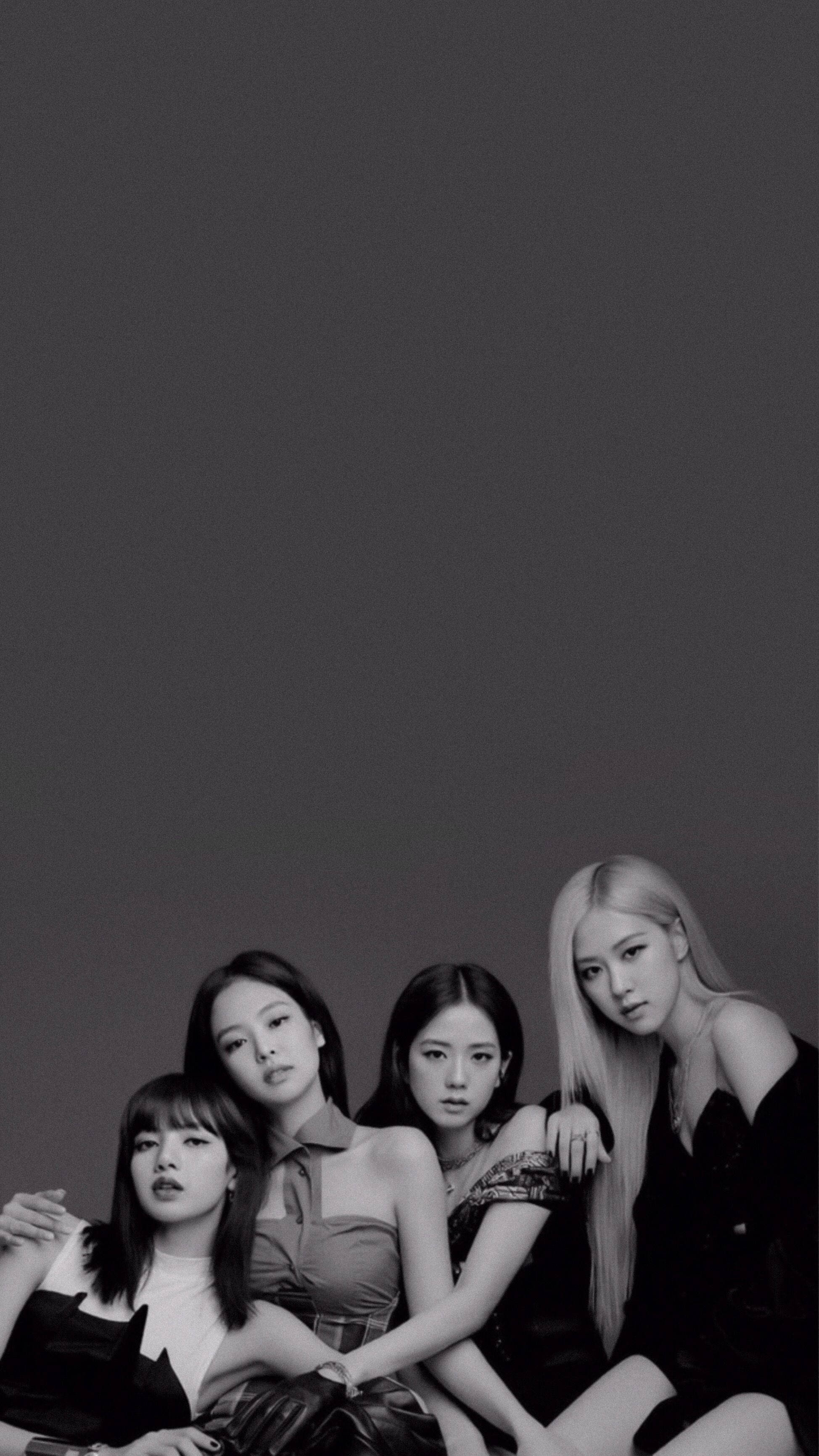 1948x3464 Download Black And White Blackpink Aesthetic Wallpaper