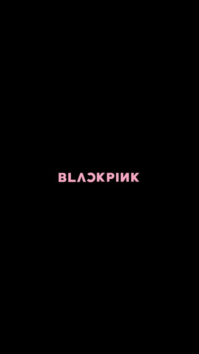 800x1423 Blackpink logo, dark, kpop, HD phone wallpaper