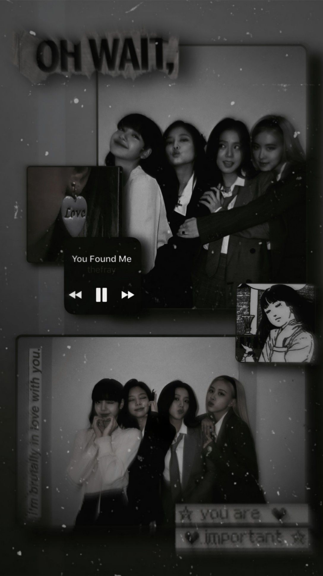 1088x1935 Black Aesthetic Blackpink Wallpaper