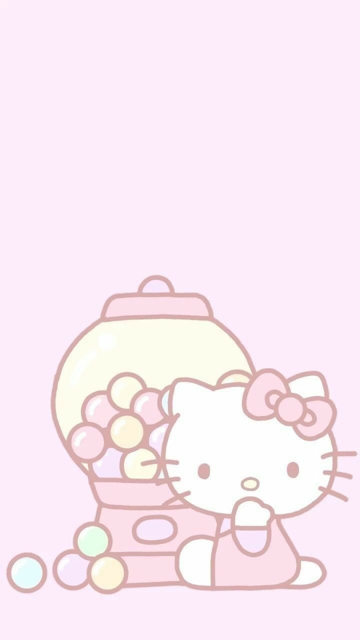 720x1280 Soft pastel Hello Kitty wallpaper